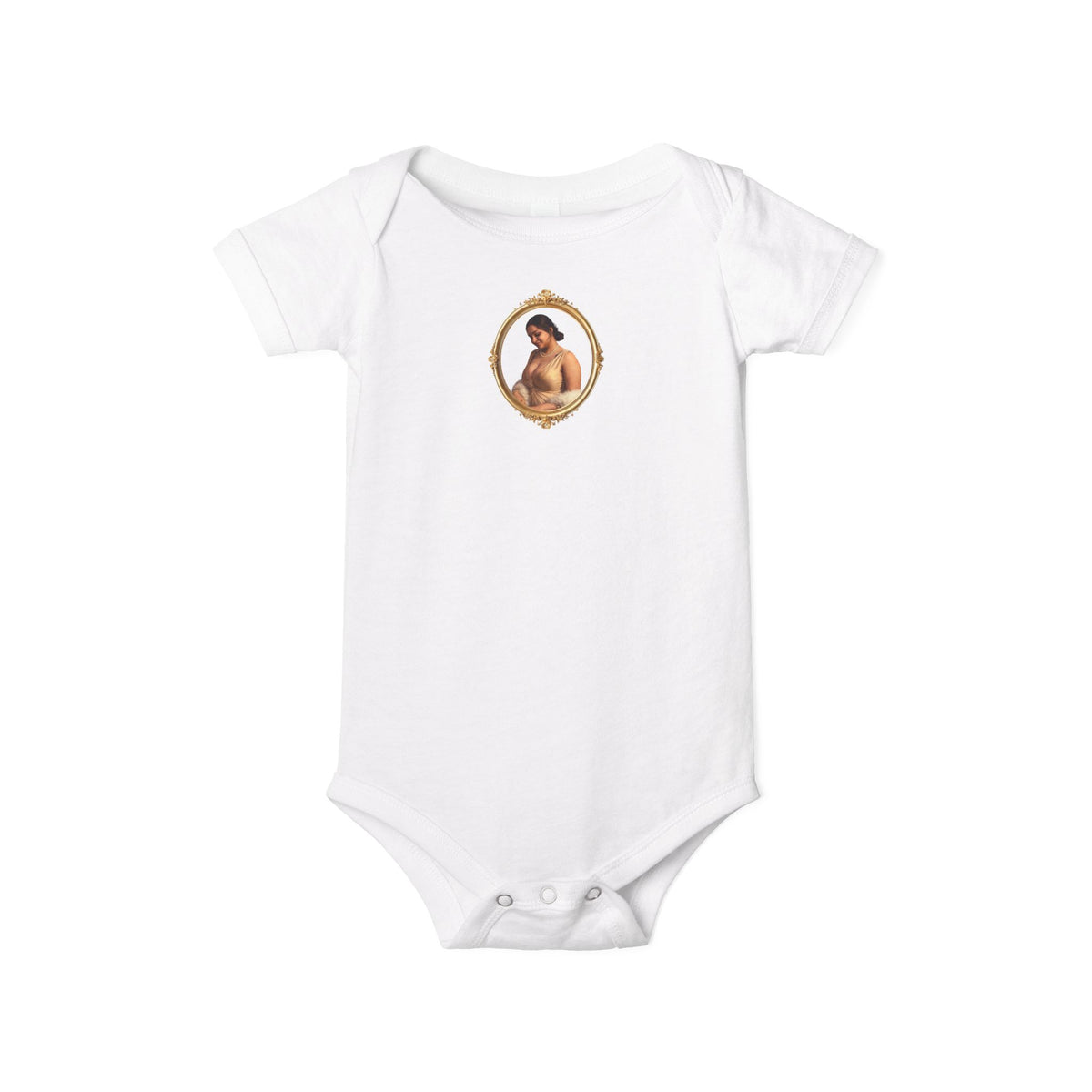 Drashti Infant Onesie with Vintage Cherub Portrait – Baby Bodysuit