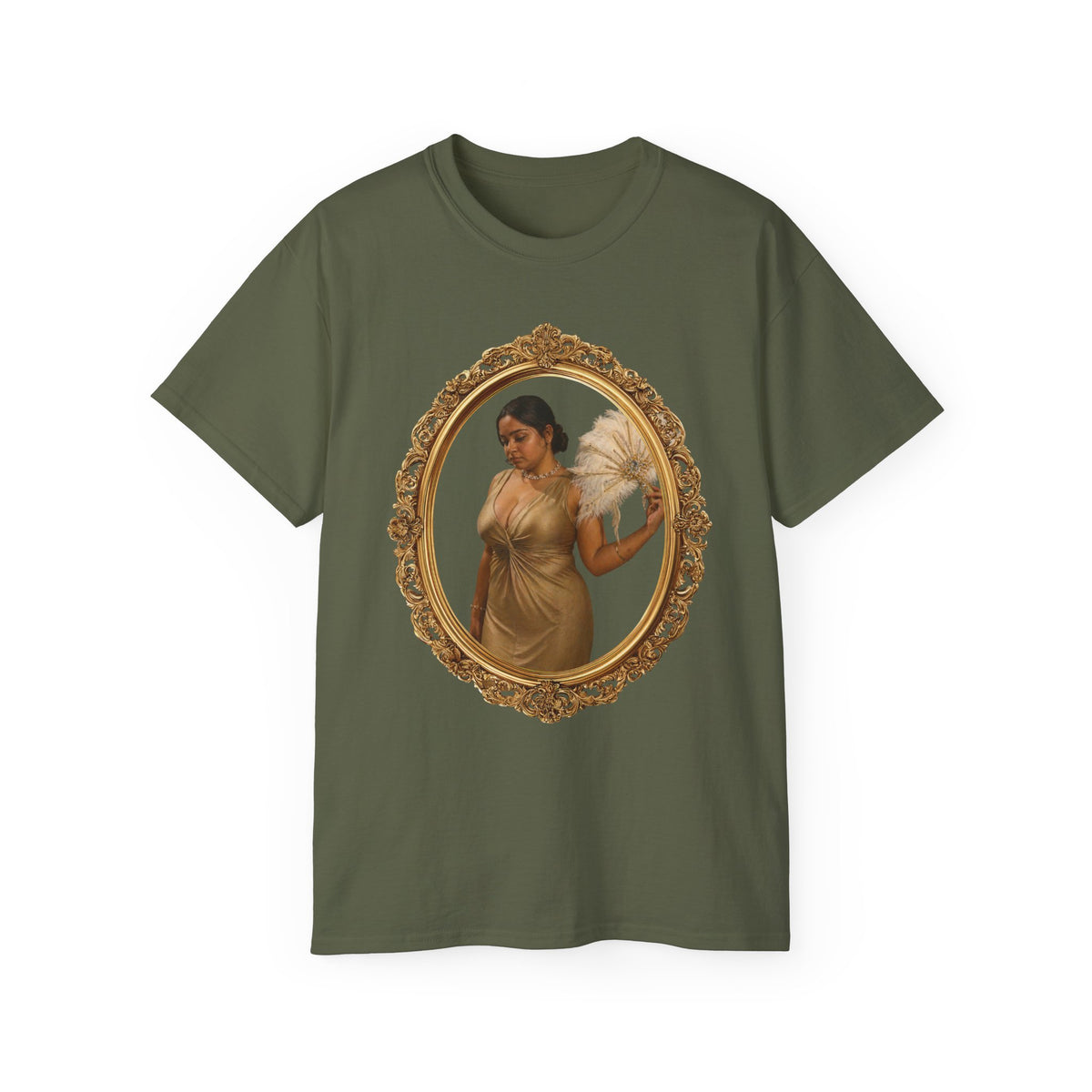 WWBH Portrait T-Shirt — Vintage Gold Framed Guardian Tee