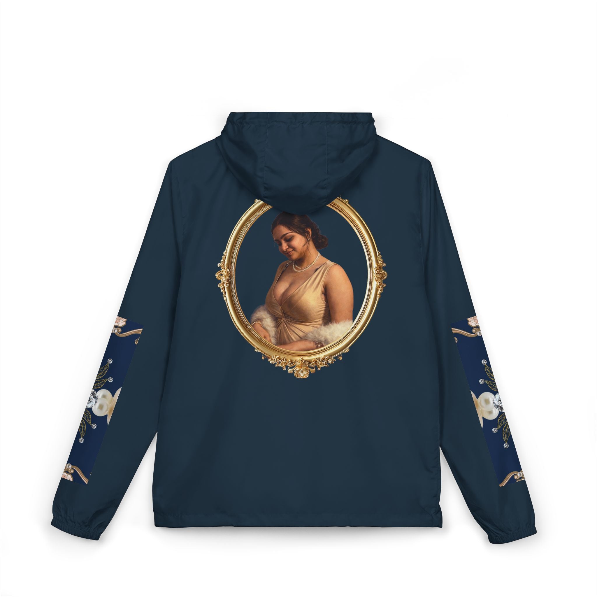 Windbreaker Jacket — Vintage Portrait Frame Design