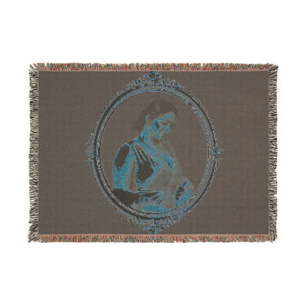 Woven Blanket — Vintage Portrait Framed Art Throw