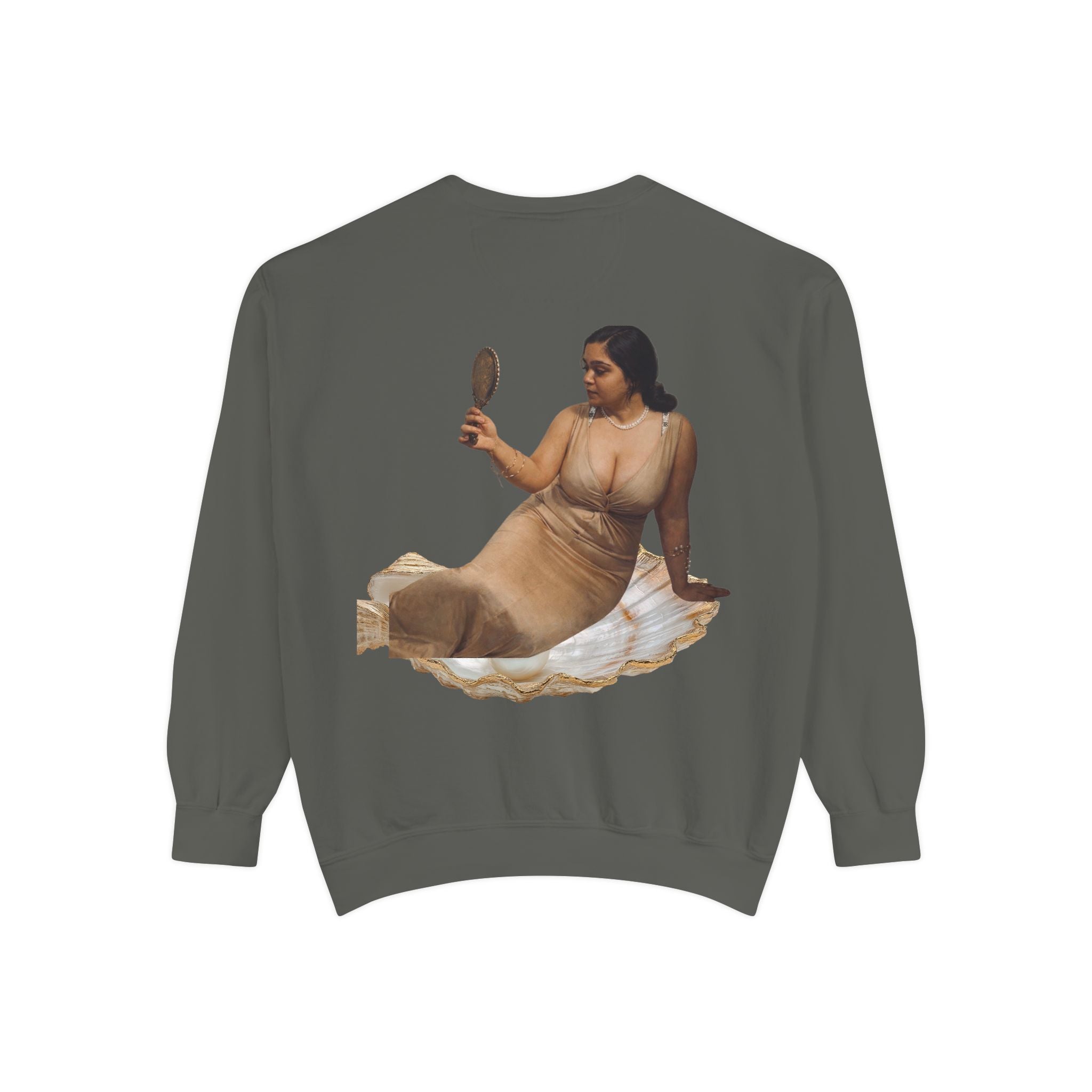 Sweatshirt — Vintage Muse Art Portrait Pullover