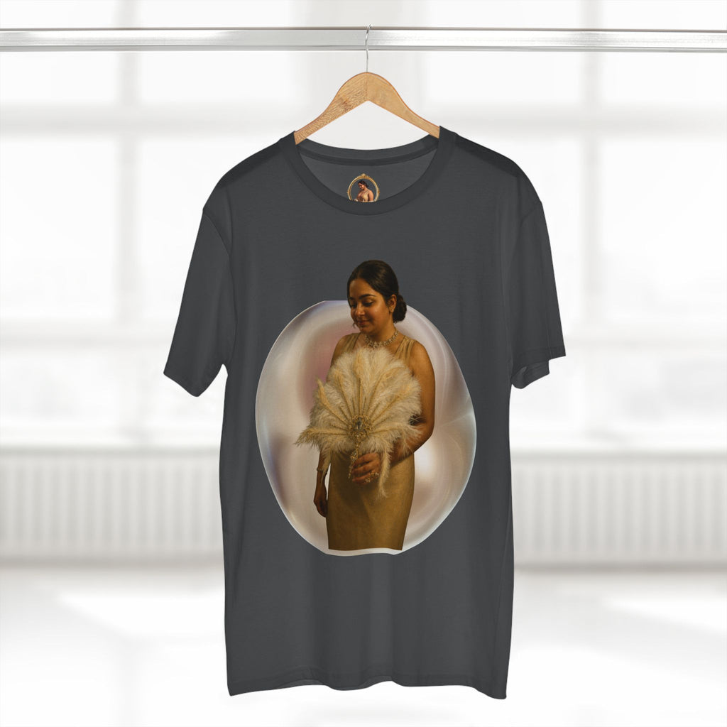 T‑Shirt — Vintage Portrait Bubble with 'We Will Become' Script