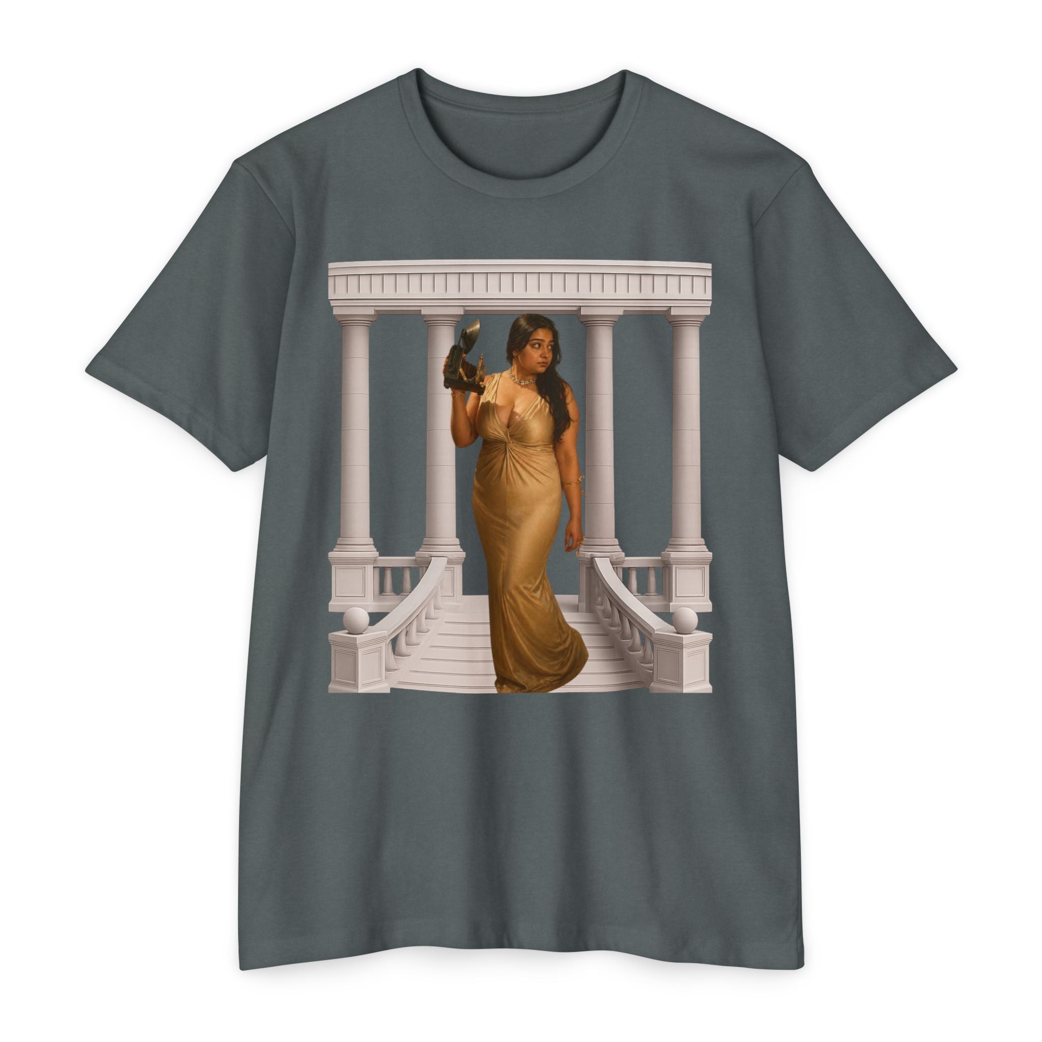 Greek Goddess Illustration T‑Shirt — "We Will Behome" Inspirational Tee