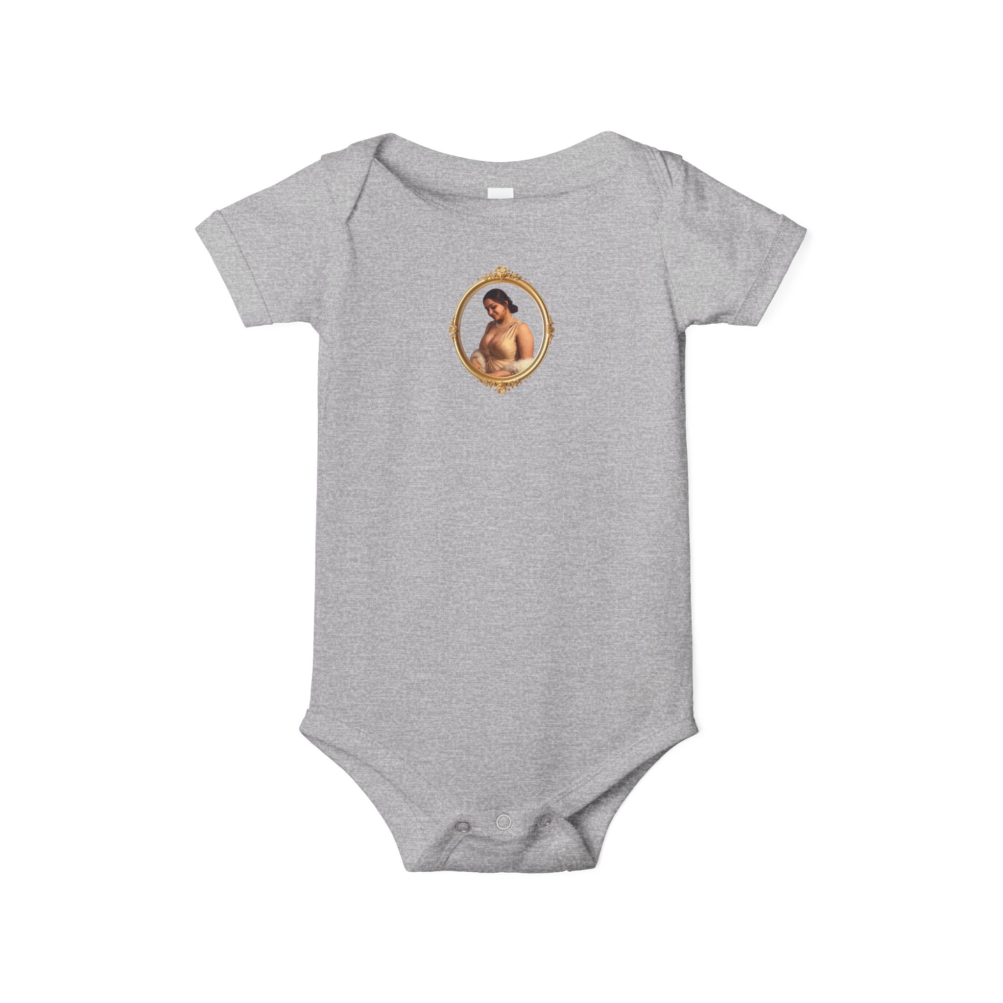 Infant Onesie with Vintage Cherub Portrait – Baby Bodysuit