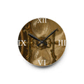 Antique Hourglass Acrylic Wall Clock — Vintage Roman Numerals Timepiece