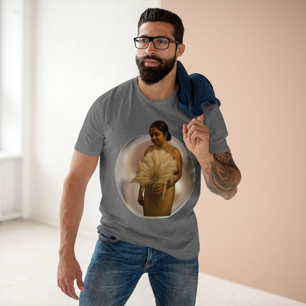 T‑Shirt — Vintage Portrait Bubble with 'We Will Become' Script