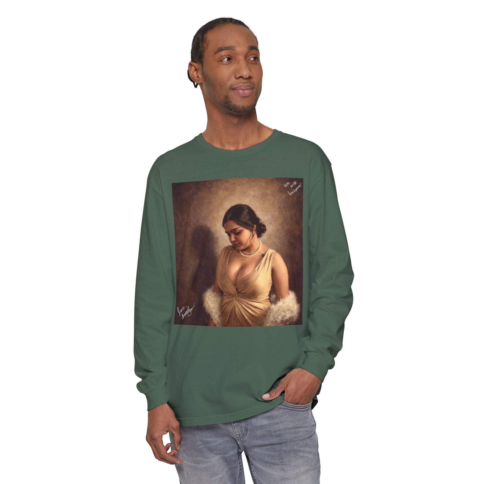 Unisex Garment-dyed Long Sleeve T-Shirt