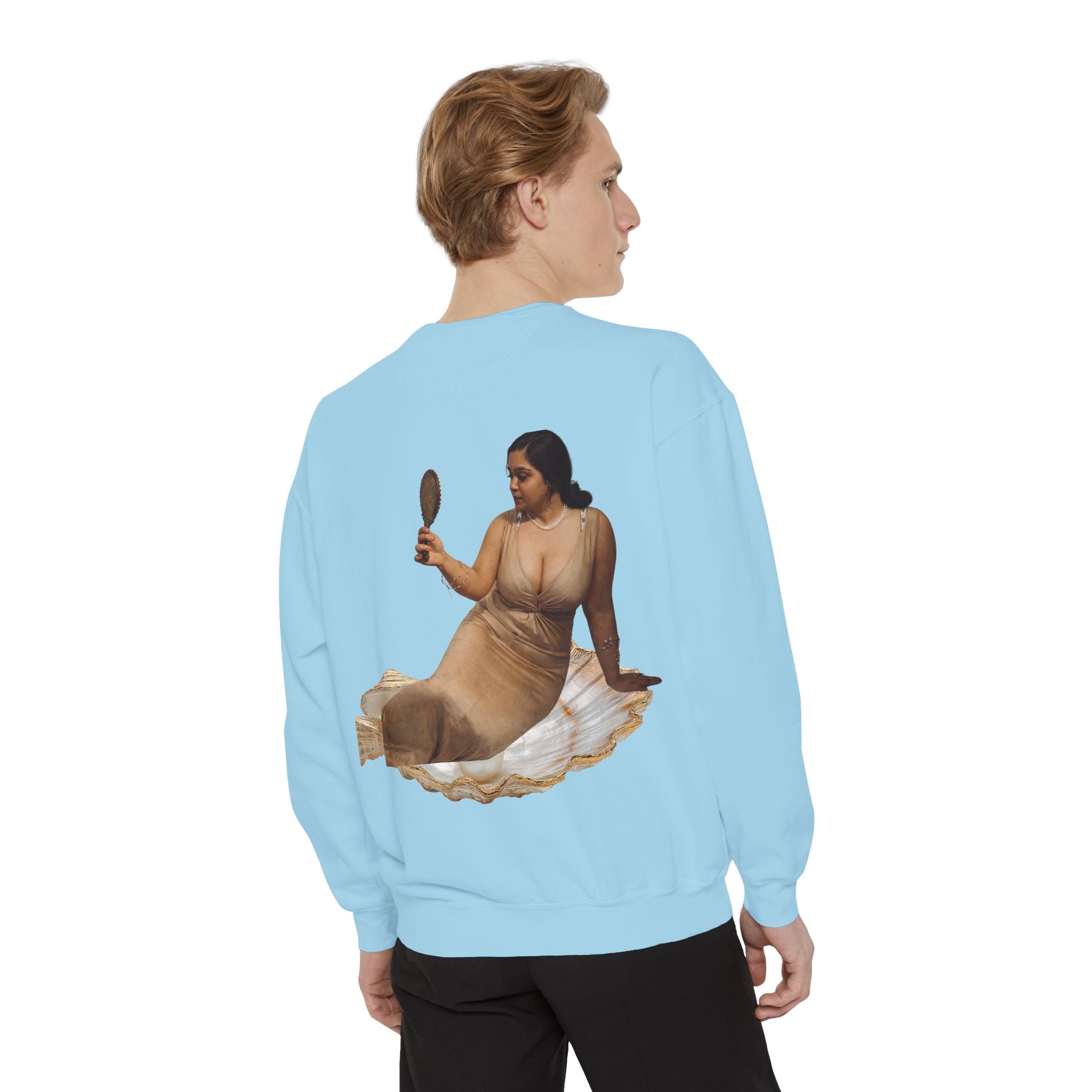 Sweatshirt — Vintage Muse Art Portrait Pullover