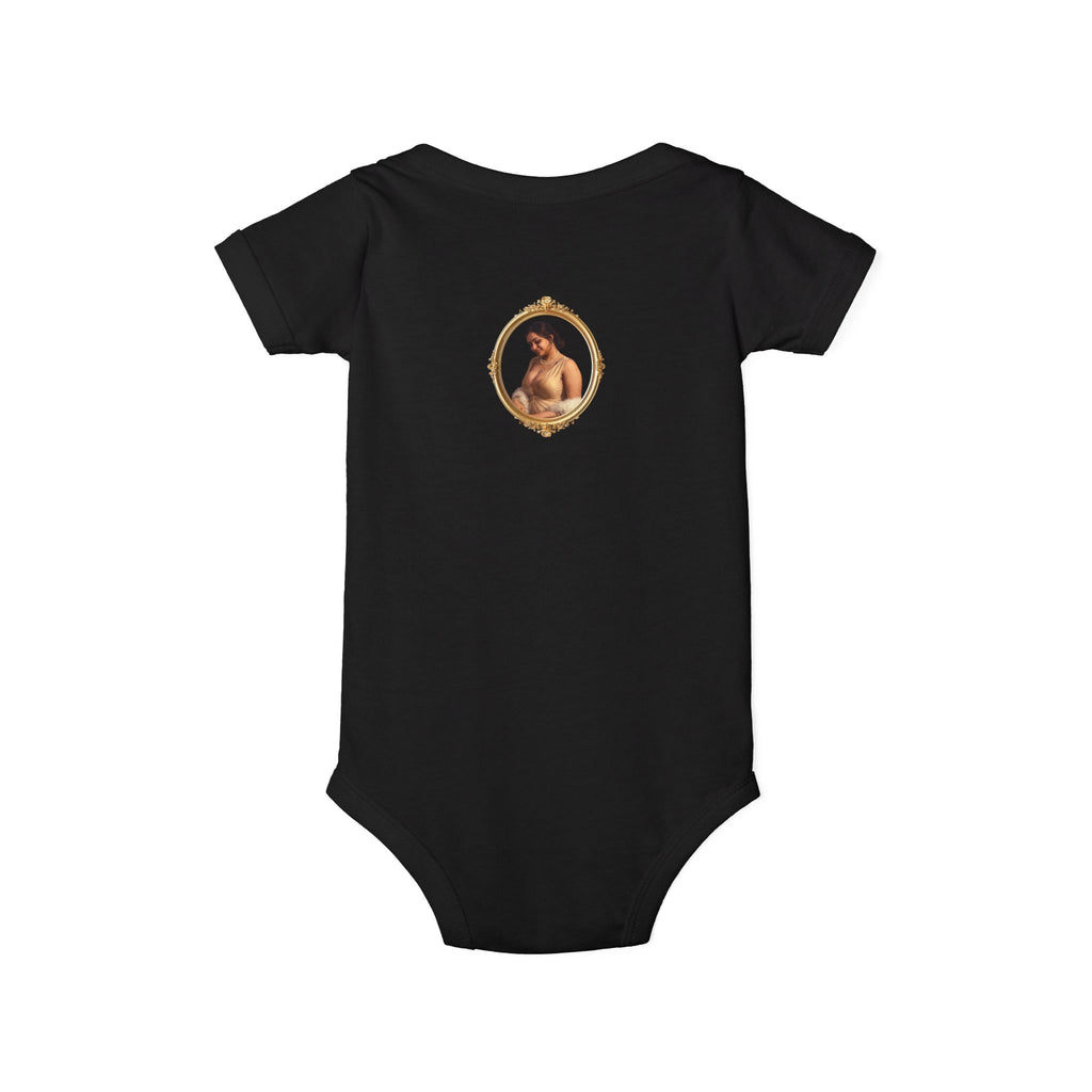 Infant Onesie with Vintage Cherub Portrait – Baby Bodysuit