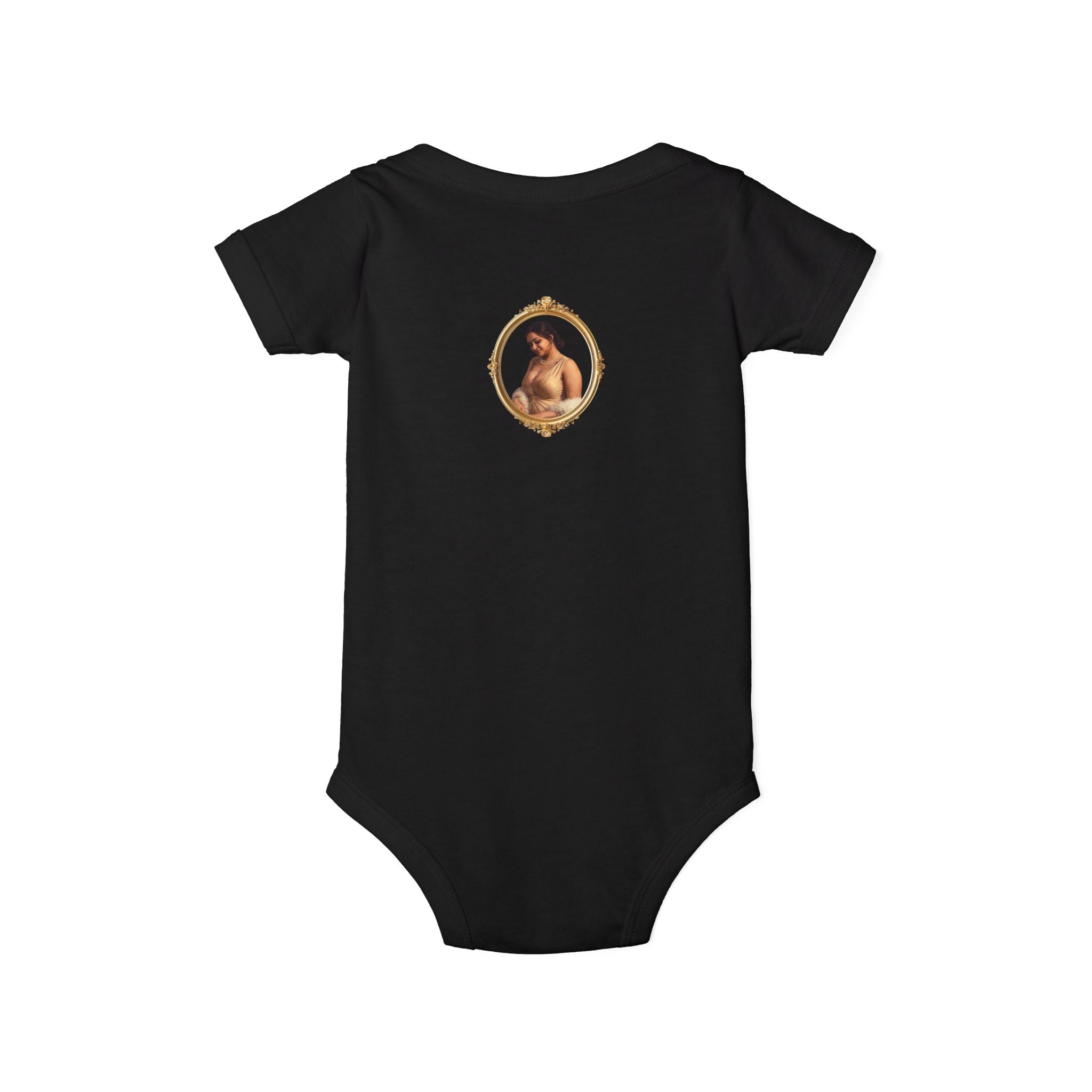 Infant Onesie with Vintage Cherub Portrait – Baby Bodysuit