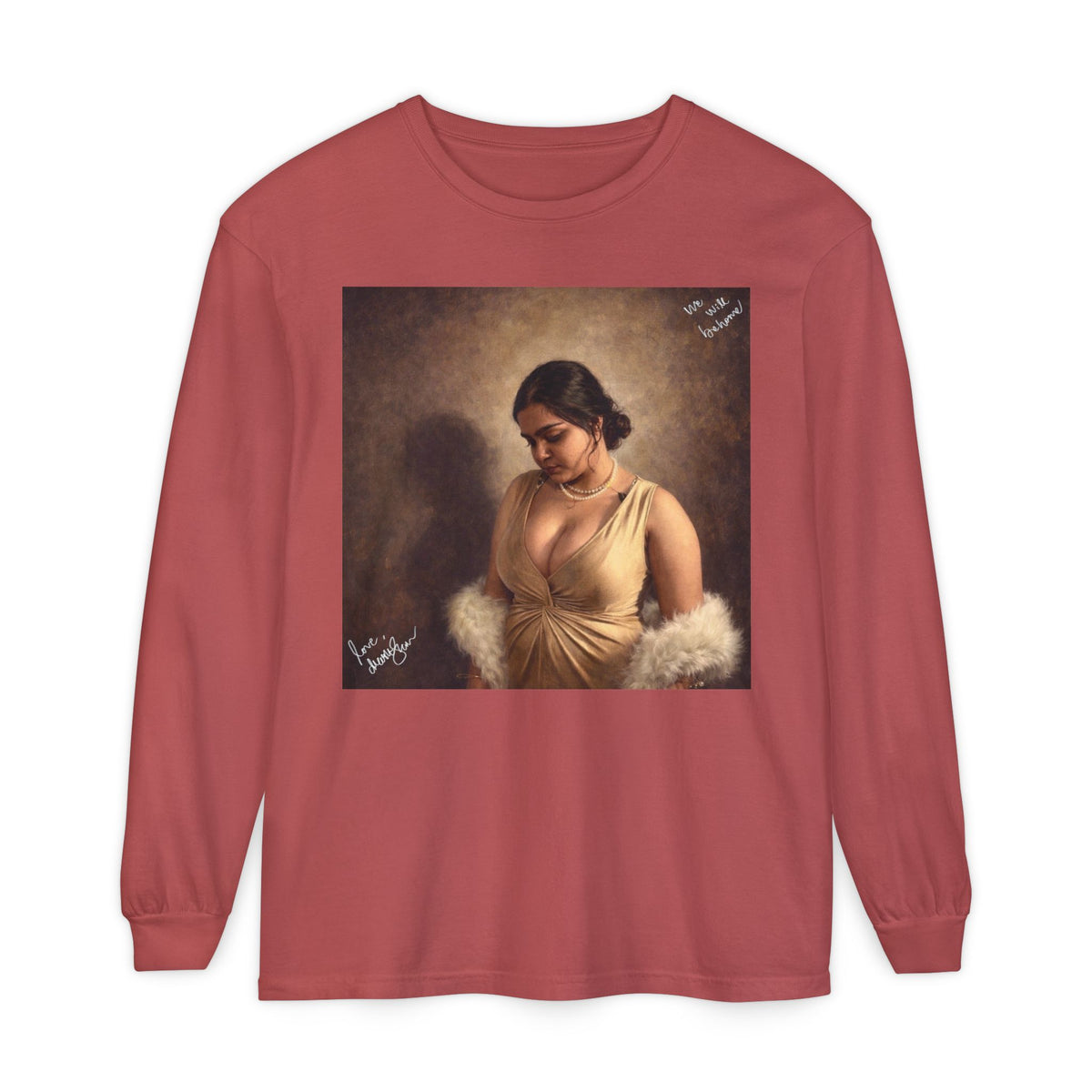 Drashti Unisex Garment-dyed Long Sleeve T-Shirt