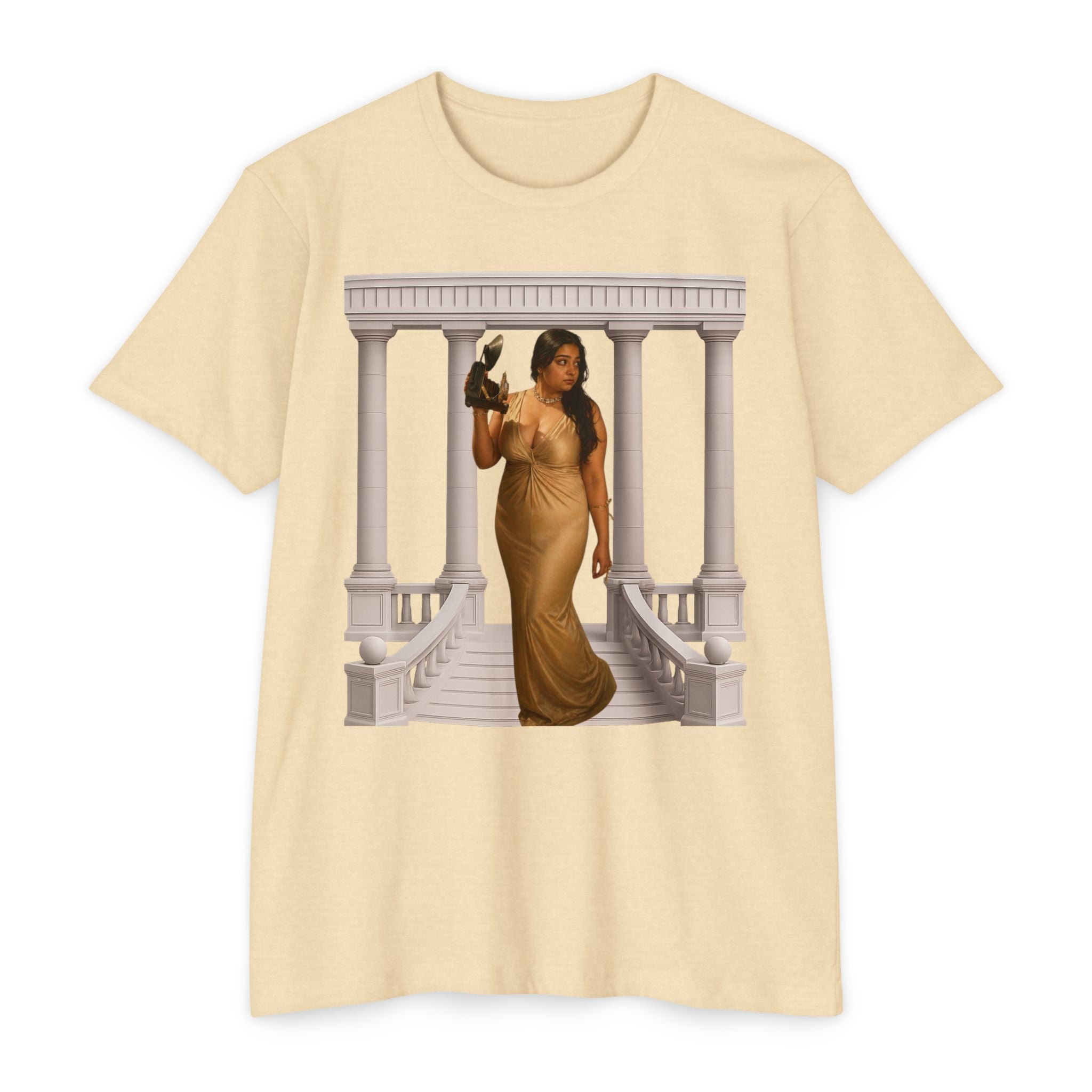 Greek Goddess Illustration T‑Shirt — "We Will Behome" Inspirational Tee