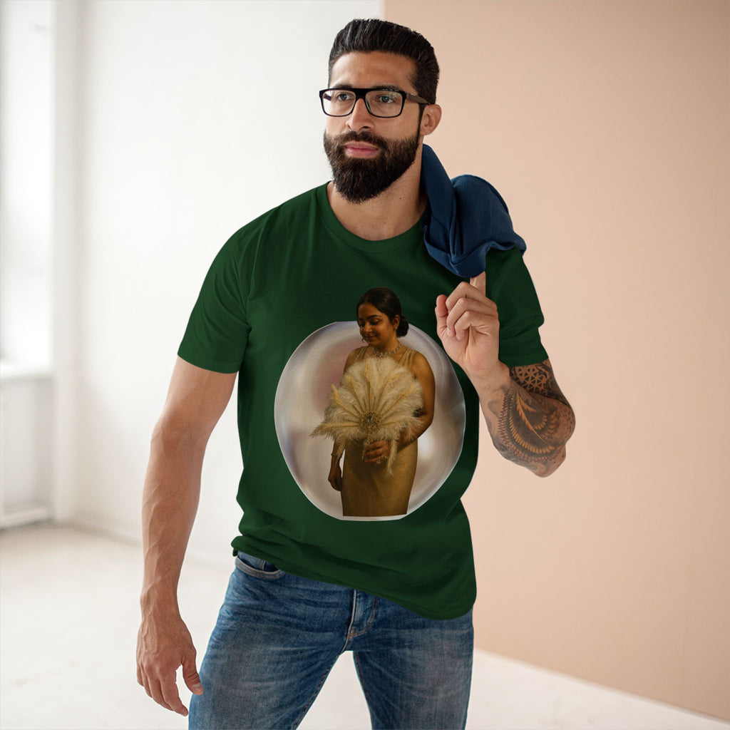 T‑Shirt — Vintage Portrait Bubble with 'We Will Become' Script