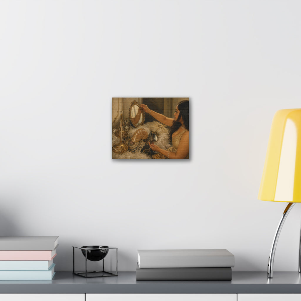 Drashti Vintage Vanity Art Print Canvas — Stretched Canvas Wall Art