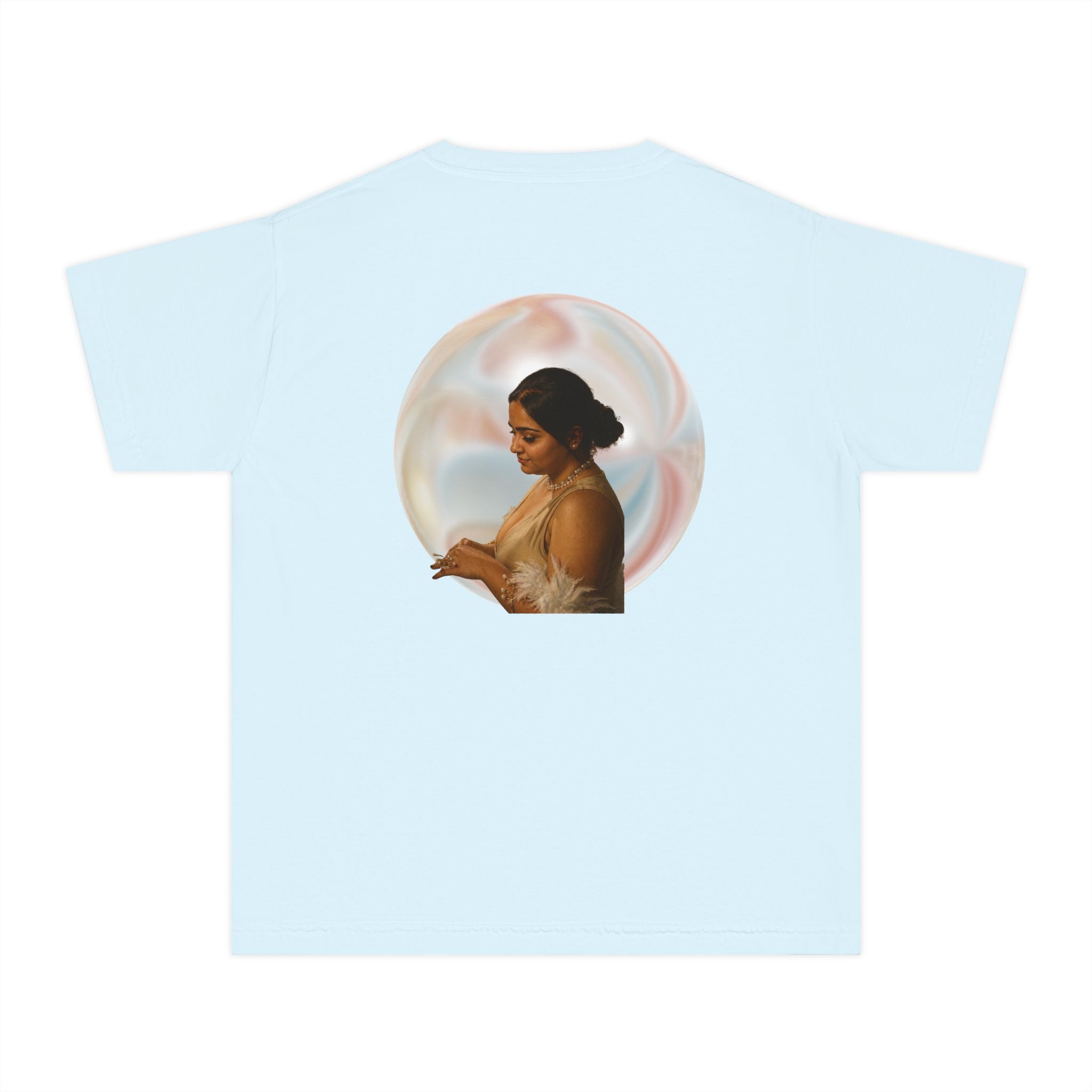 Youth Tee — Elegant Portrait Shell Graphic
