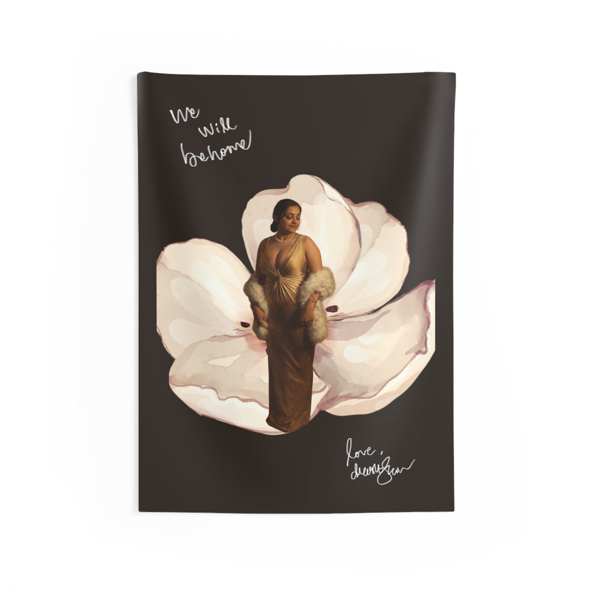 Drashti Magnolia Muse Tapestry — WWBH Wall Art