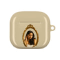 AirPod Case — Regal Portrait Mirror Design (Blue)