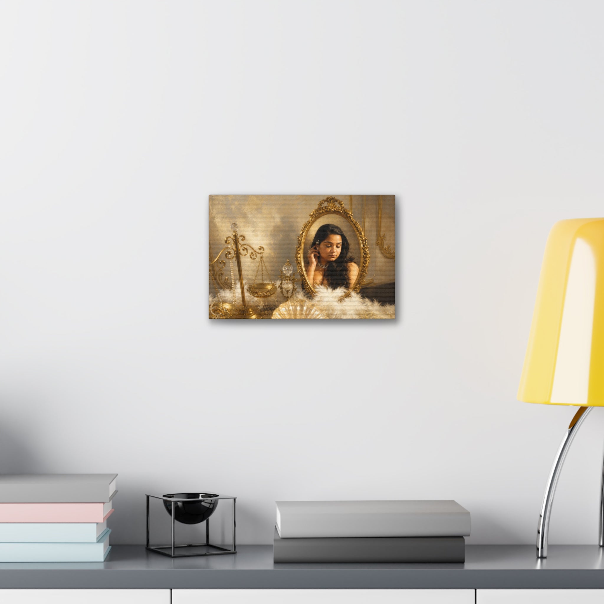 Golden Vanity Portrait Canvas