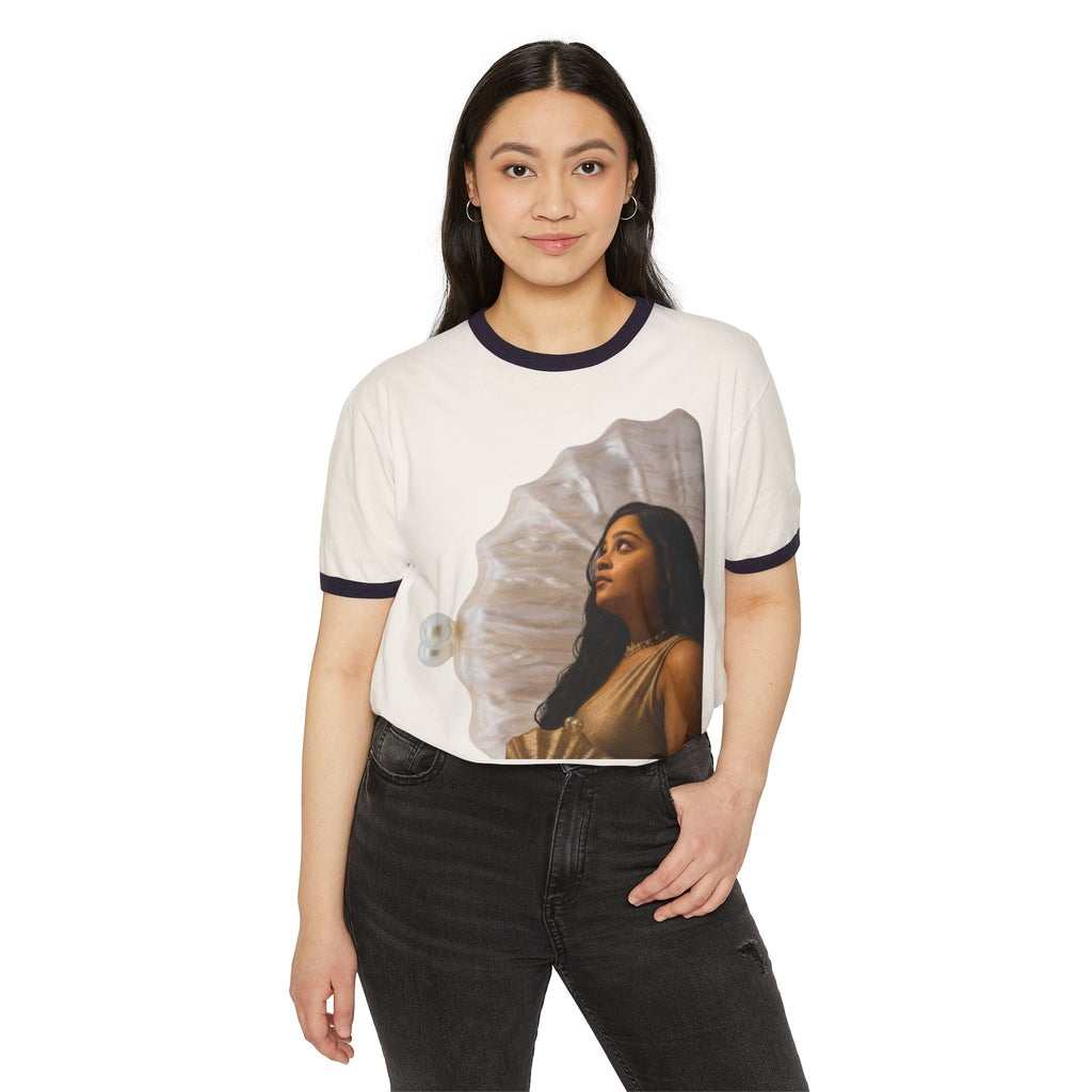 Ringer T-Shirt — 'We Will Be Home' Shell Portrait Tee