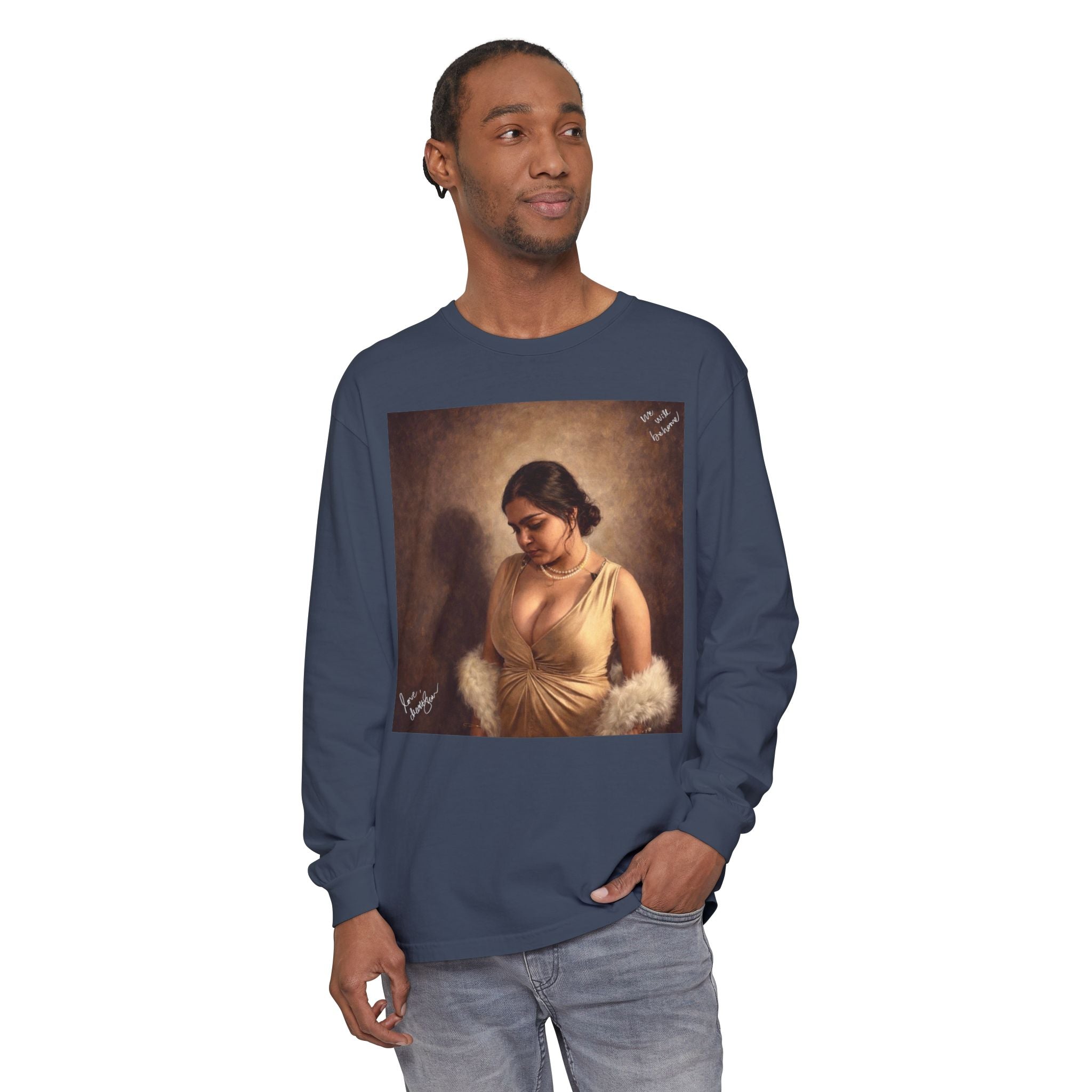 Unisex Garment-dyed Long Sleeve T-Shirt