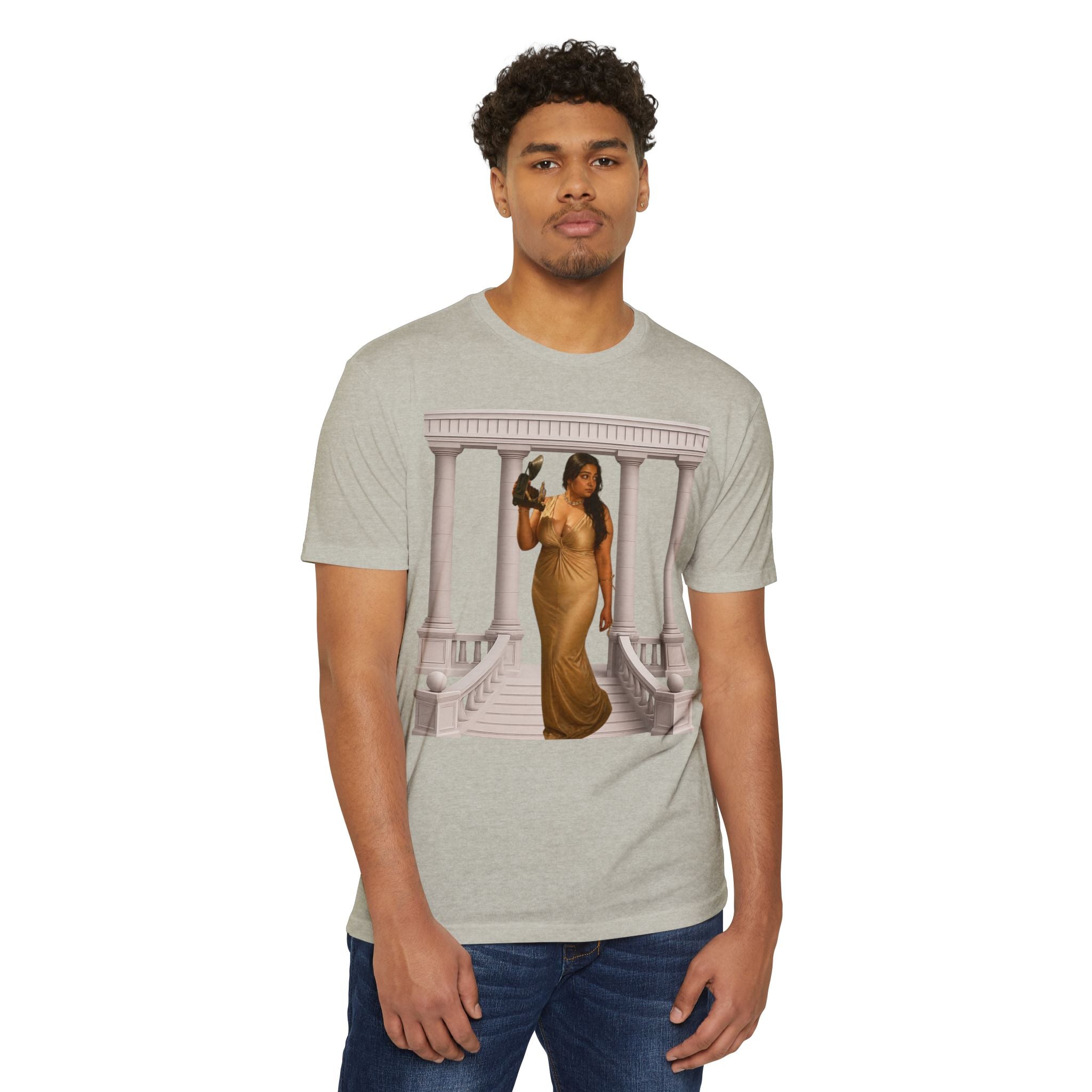 Greek Goddess Illustration T‑Shirt — "We Will Behome" Inspirational Tee