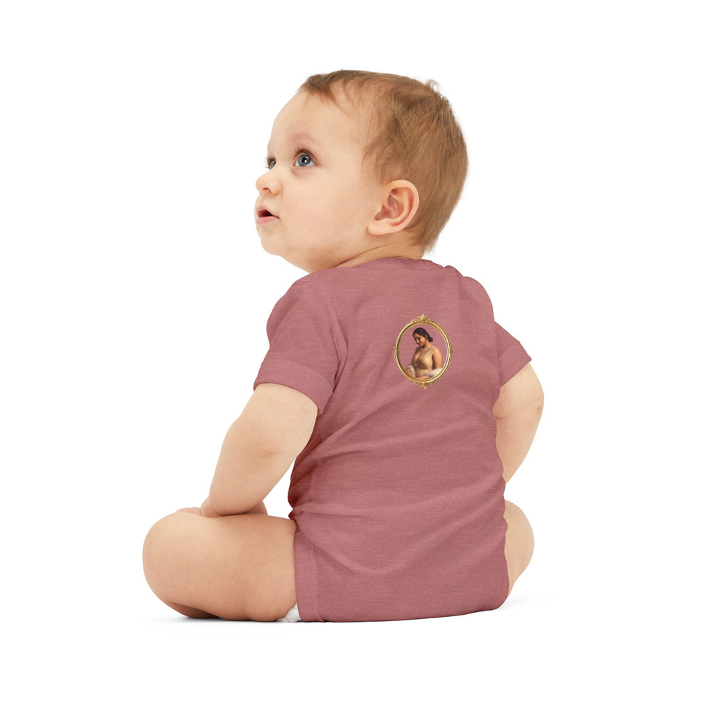 Infant Onesie with Vintage Cherub Portrait – Baby Bodysuit