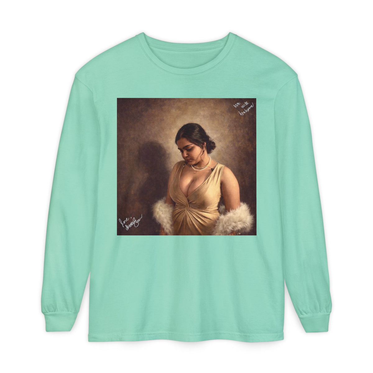 Drashti Unisex Garment-dyed Long Sleeve T-Shirt