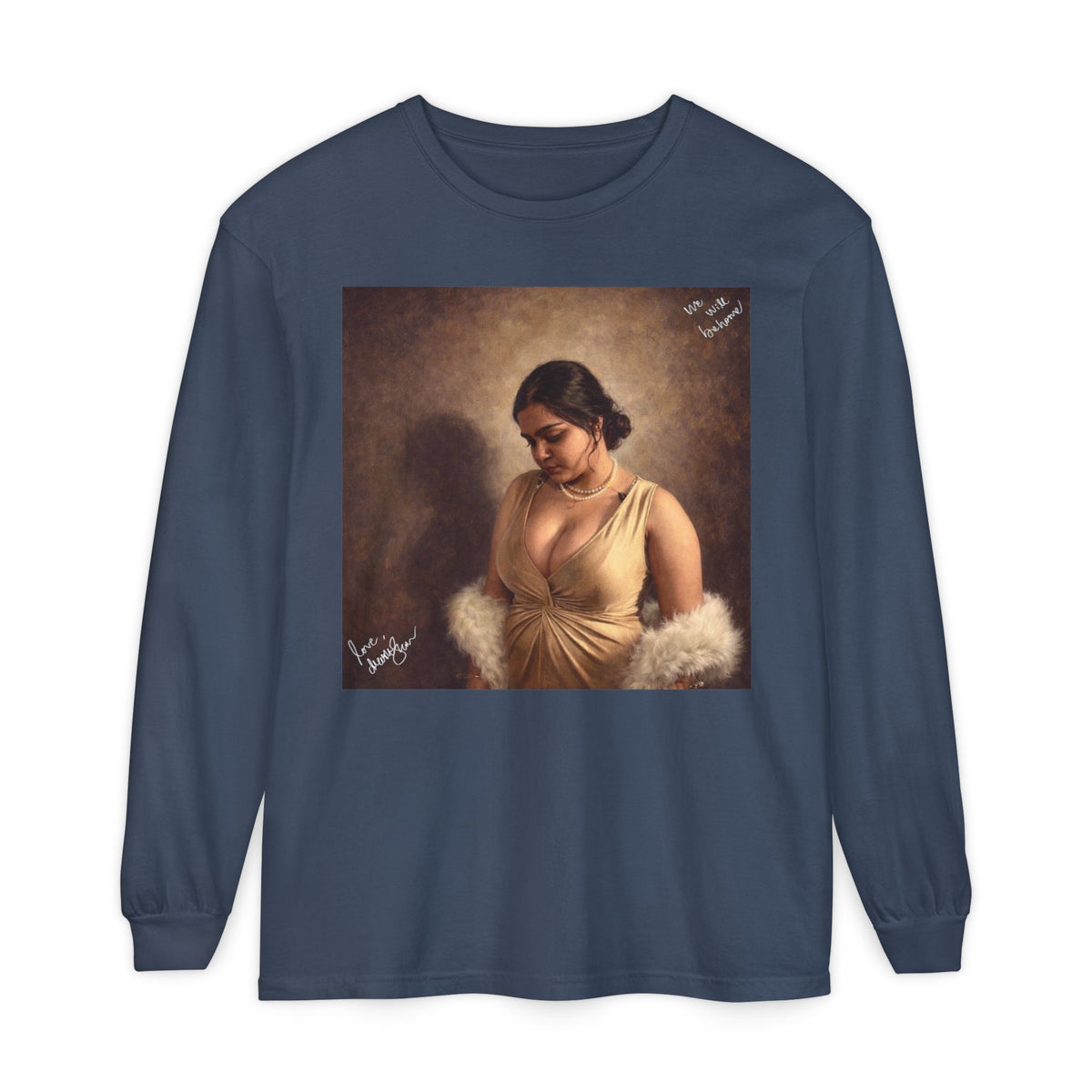 Drashti Unisex Garment-dyed Long Sleeve T-Shirt