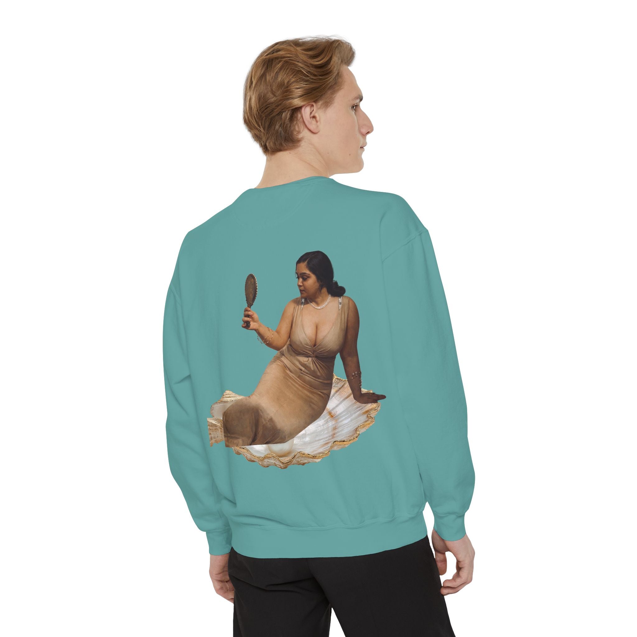 Sweatshirt — Vintage Muse Art Portrait Pullover