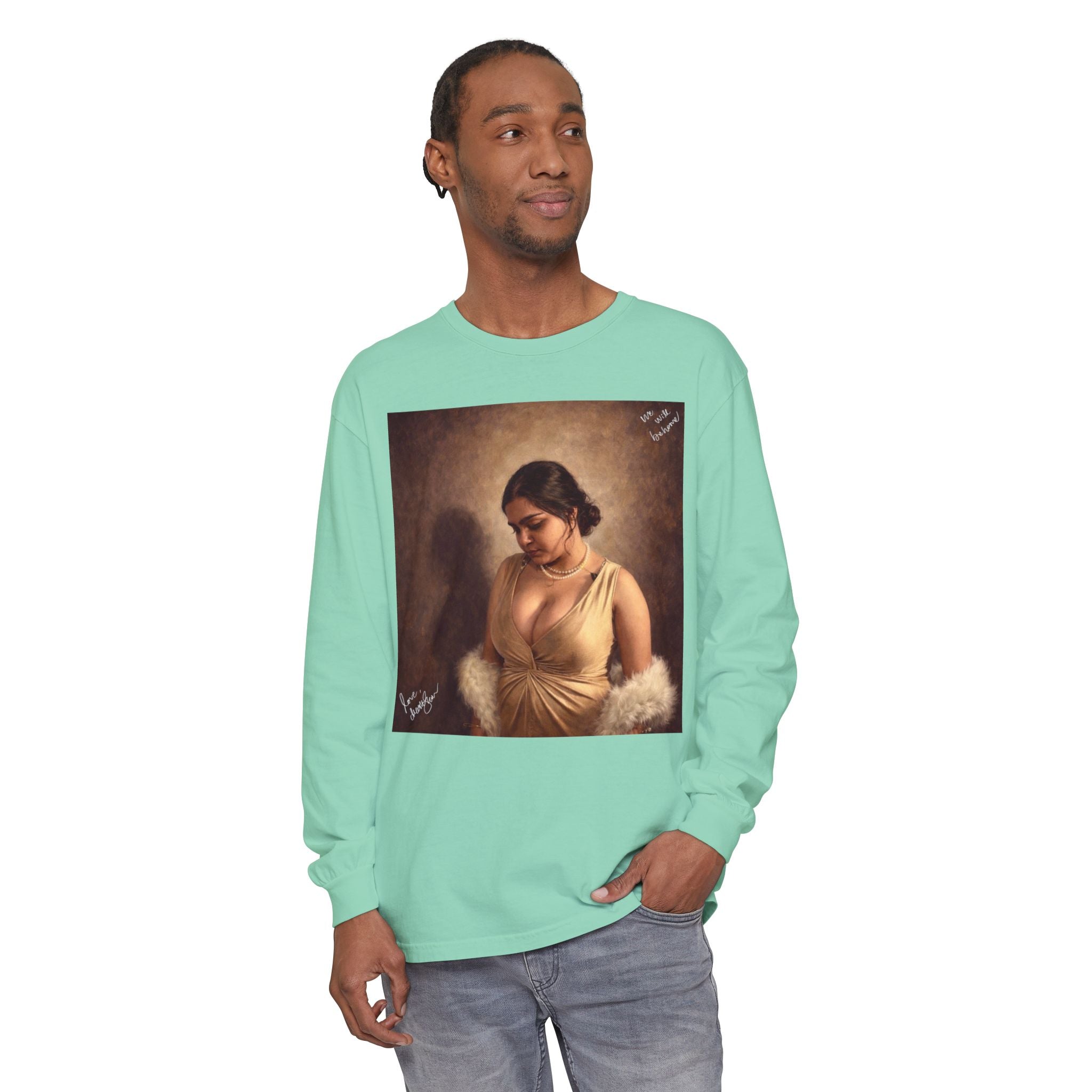 Unisex Garment-dyed Long Sleeve T-Shirt