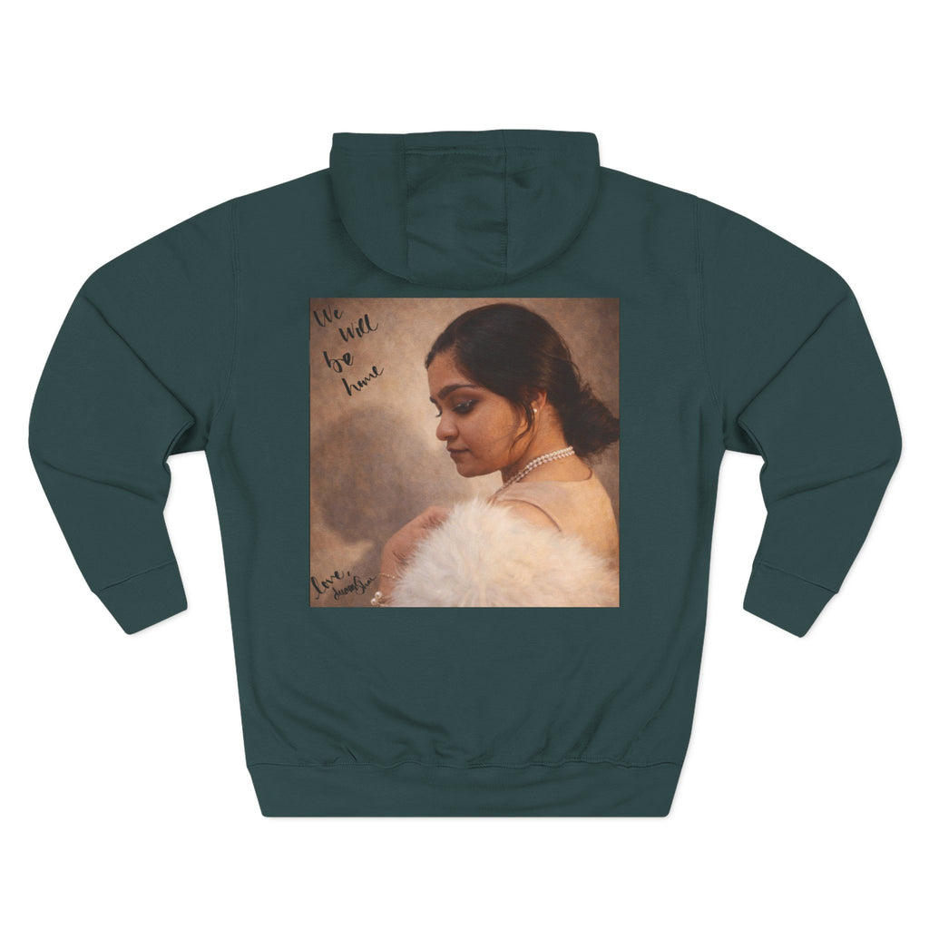 Portrait Hoodie — Vintage Frame Romantic Art Pullover