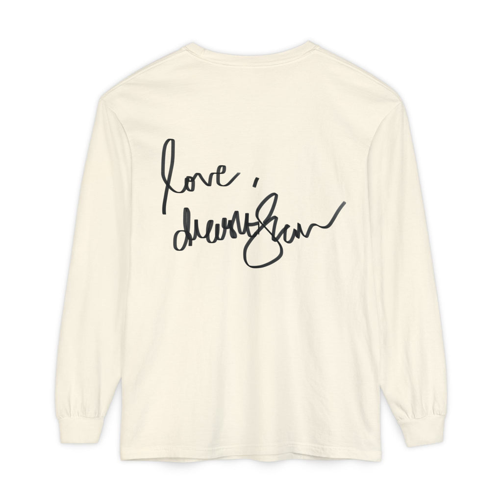 We Will Be Home Long Sleeve Tee — Floral Vintage Portrait Graphic