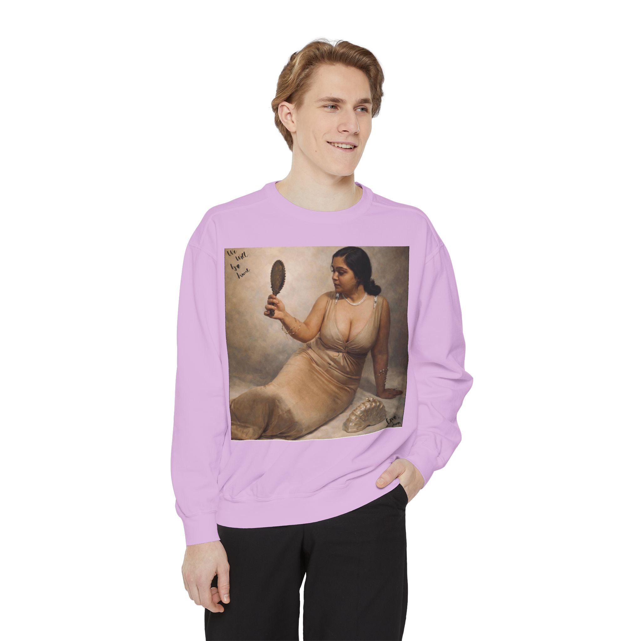 Sweatshirt — Vintage Muse Art Portrait Pullover