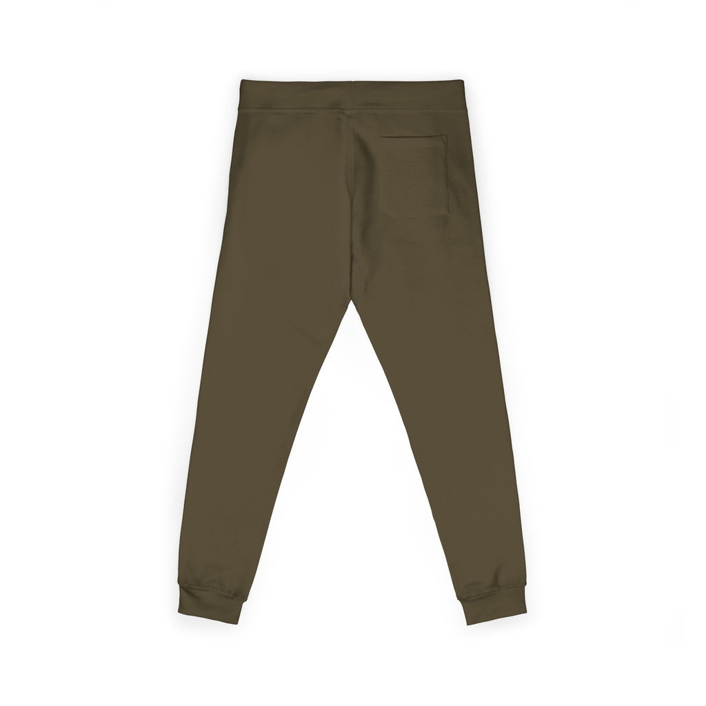 Embroidered Golden Lion Joggers — Cozy Fleece Sweatpants