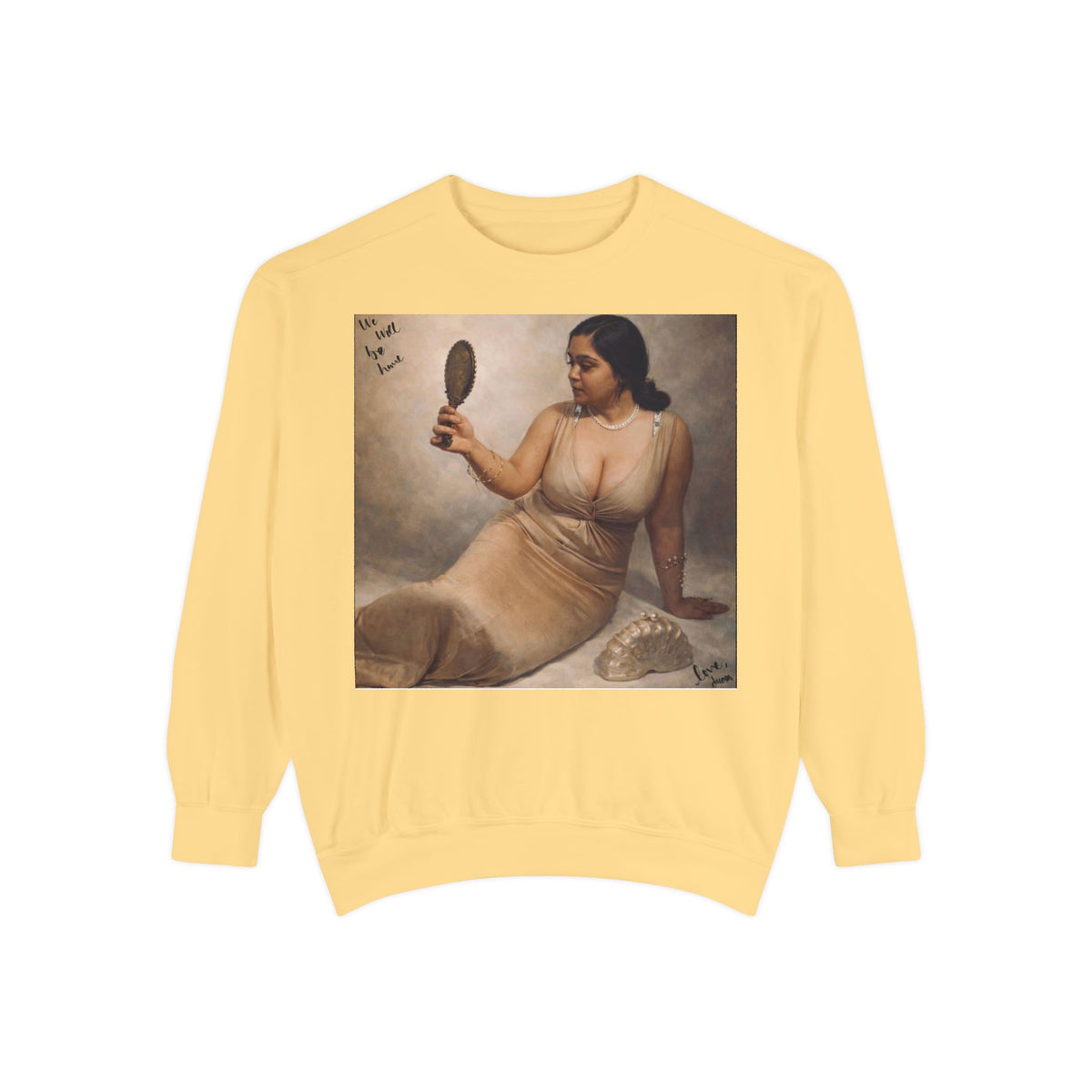 Drashti Sweatshirt — Vintage Muse Art Portrait Pullover