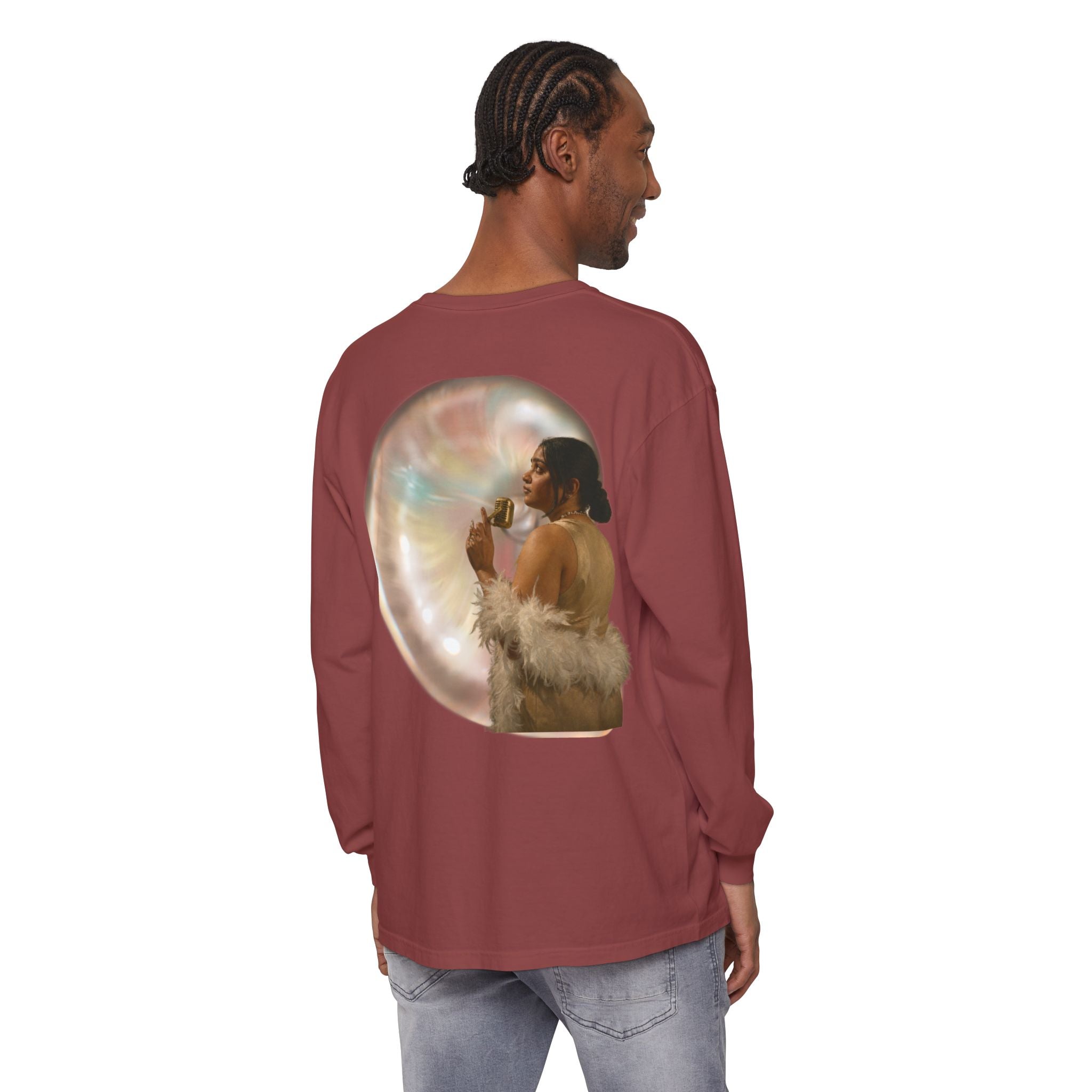 Unisex Garment-dyed Long Sleeve T-Shirt