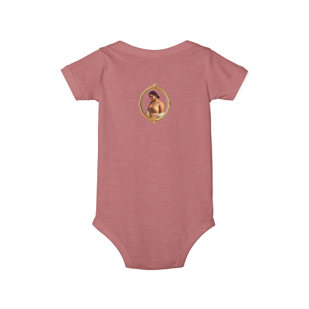 Infant Onesie with Vintage Cherub Portrait – Baby Bodysuit