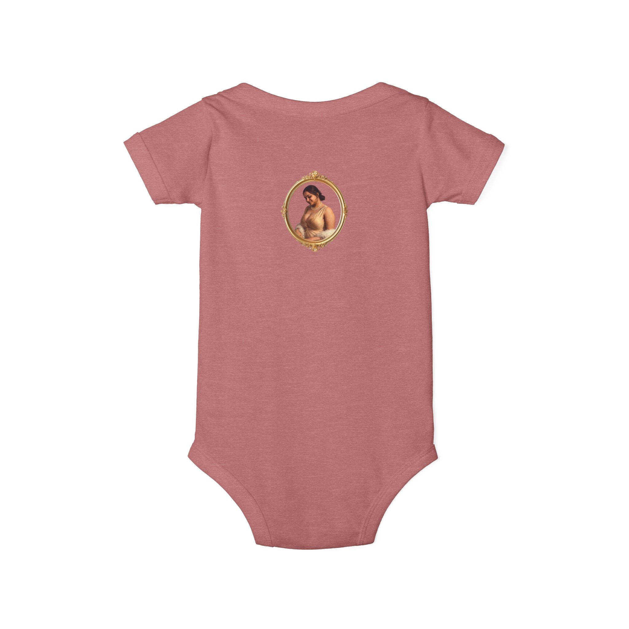 Infant Onesie with Vintage Cherub Portrait – Baby Bodysuit