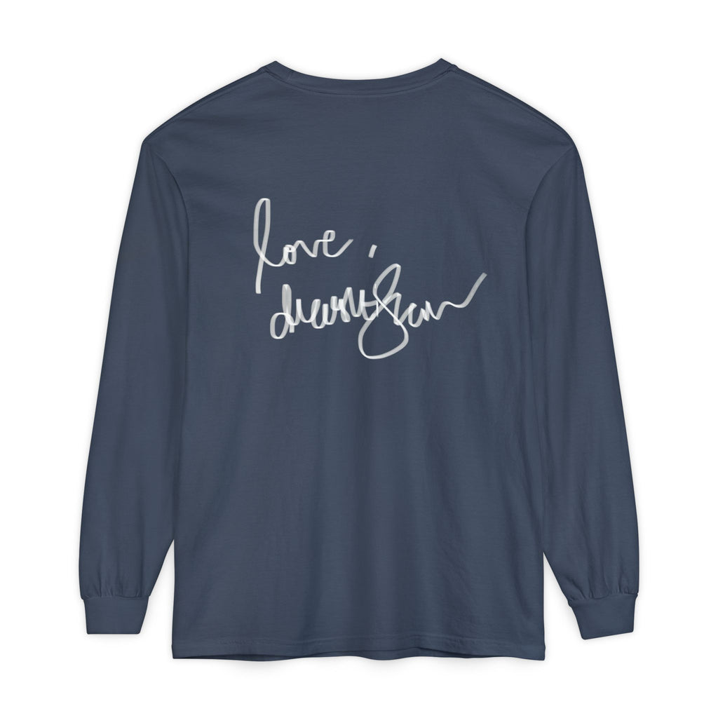 We Will Be Home Long Sleeve Tee — Floral Vintage Portrait Graphic