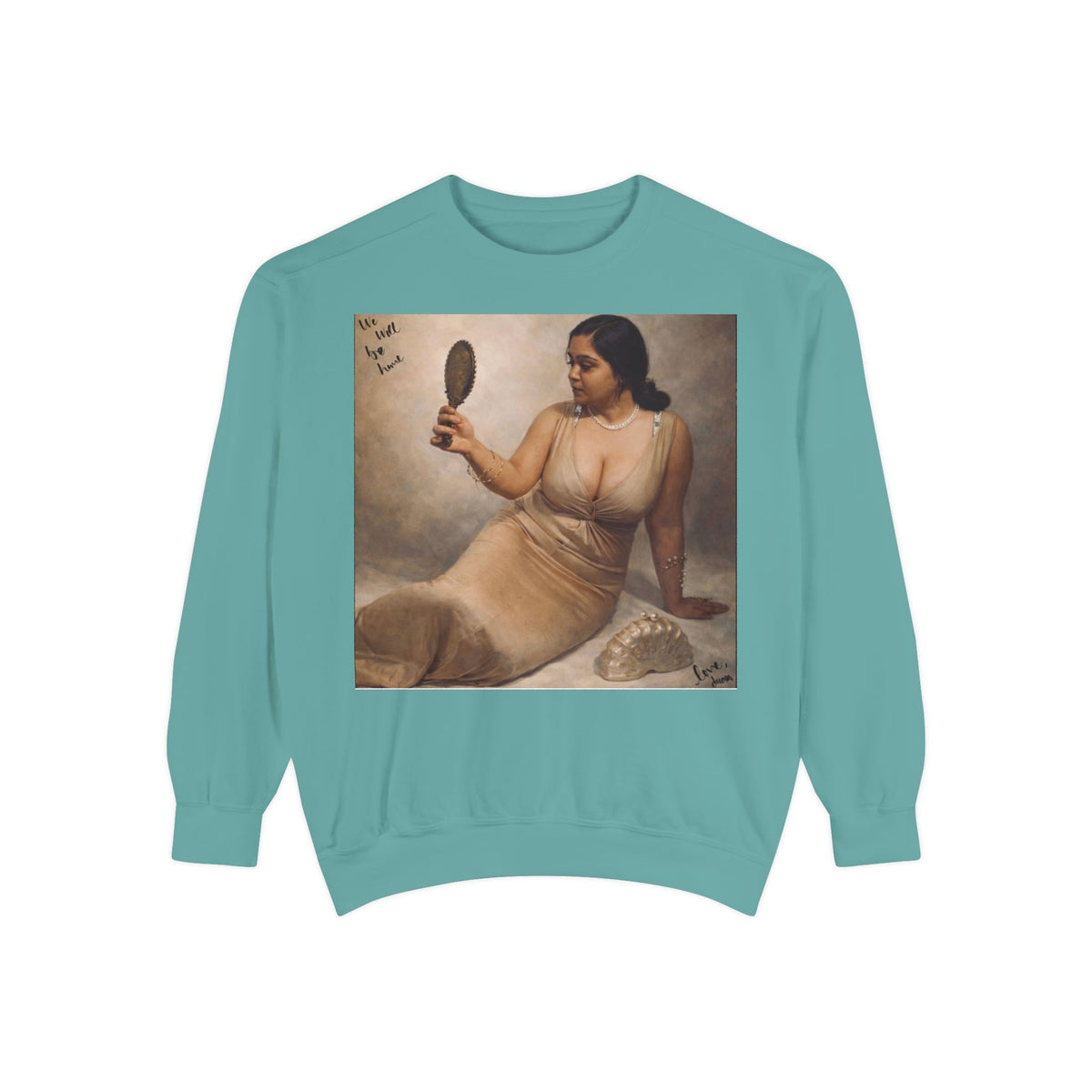 Drashti Sweatshirt — Vintage Muse Art Portrait Pullover