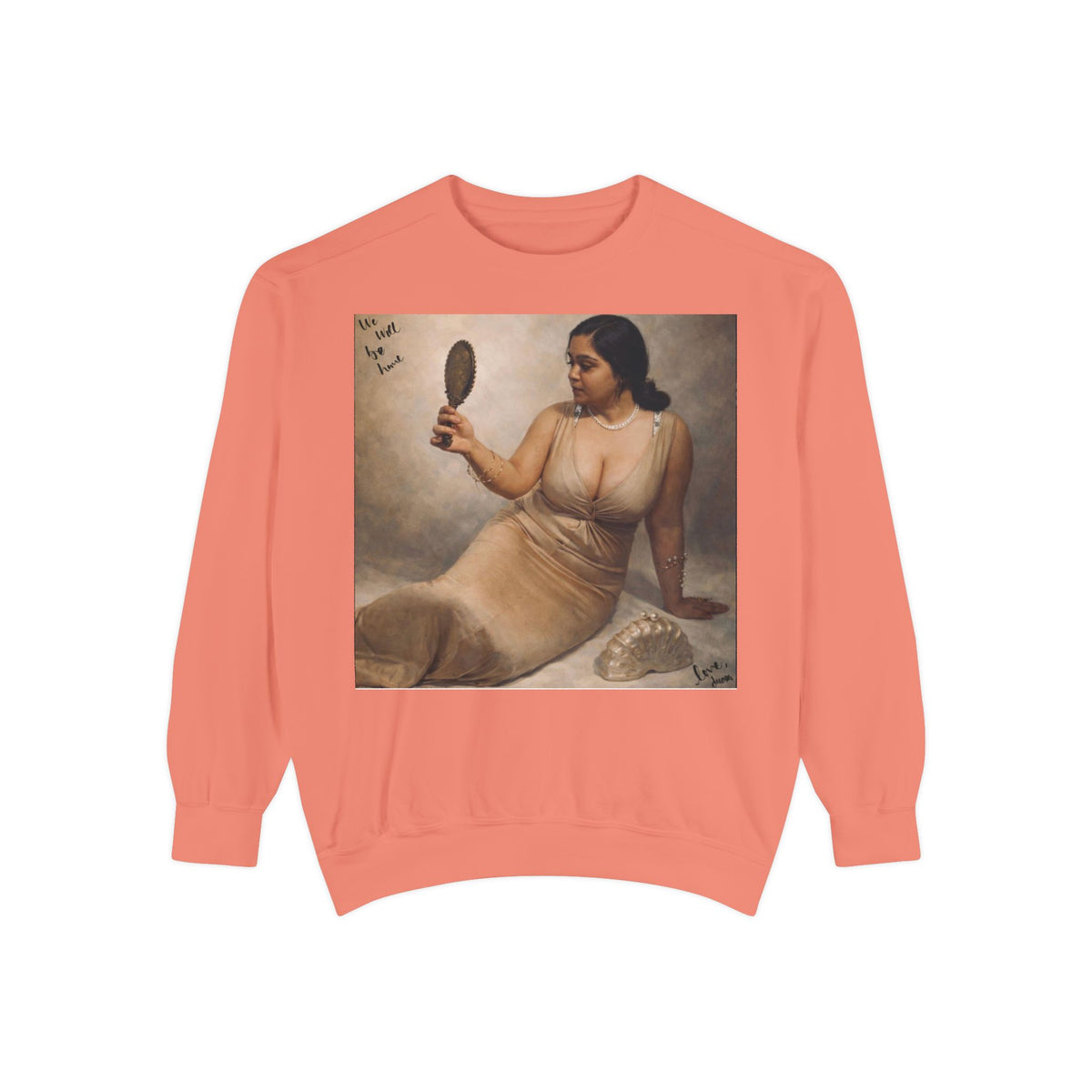 Drashti Sweatshirt — Vintage Muse Art Portrait Pullover