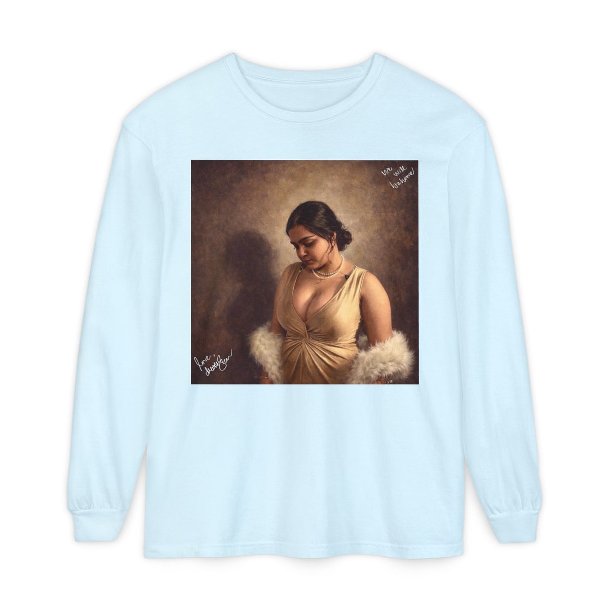Drashti Unisex Garment-dyed Long Sleeve T-Shirt