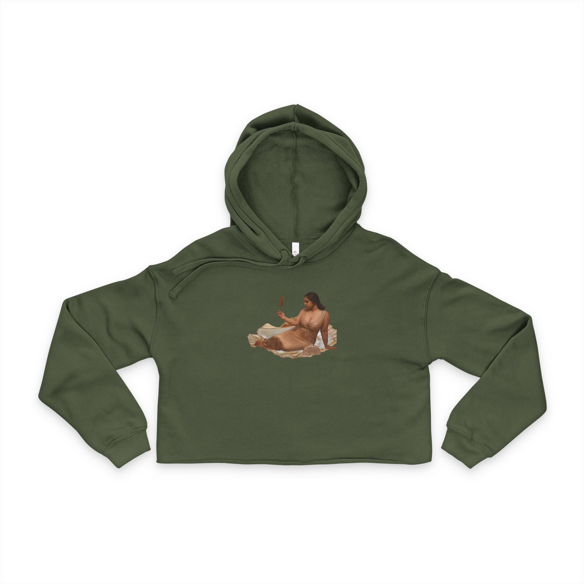 Cropped Hoodie — Vintage Venus Painting Print
