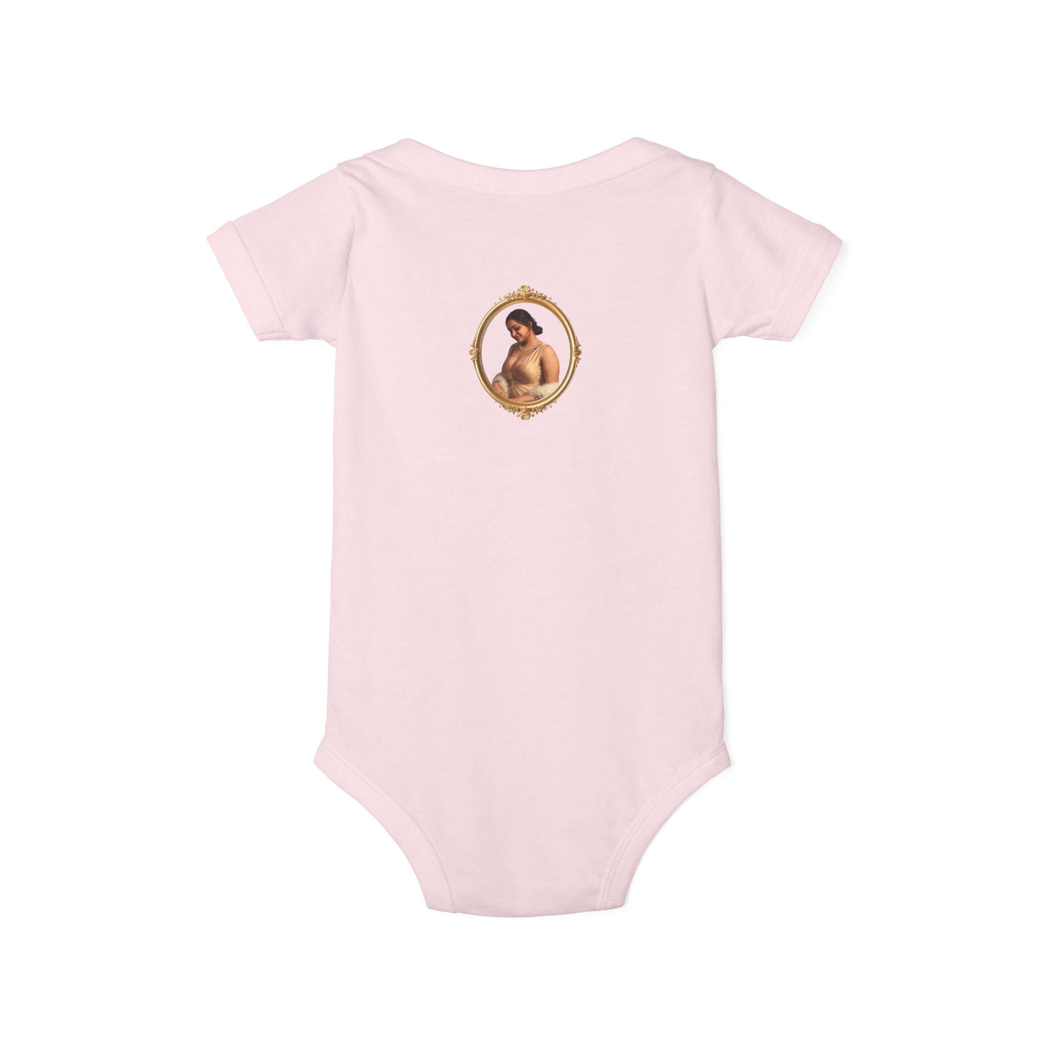 Infant Onesie with Vintage Cherub Portrait – Baby Bodysuit