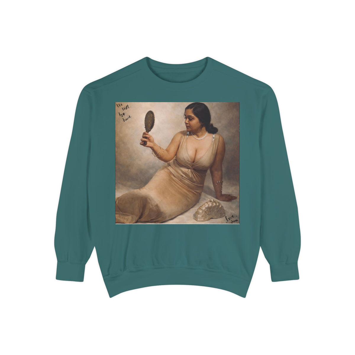 Drashti Sweatshirt — Vintage Muse Art Portrait Pullover