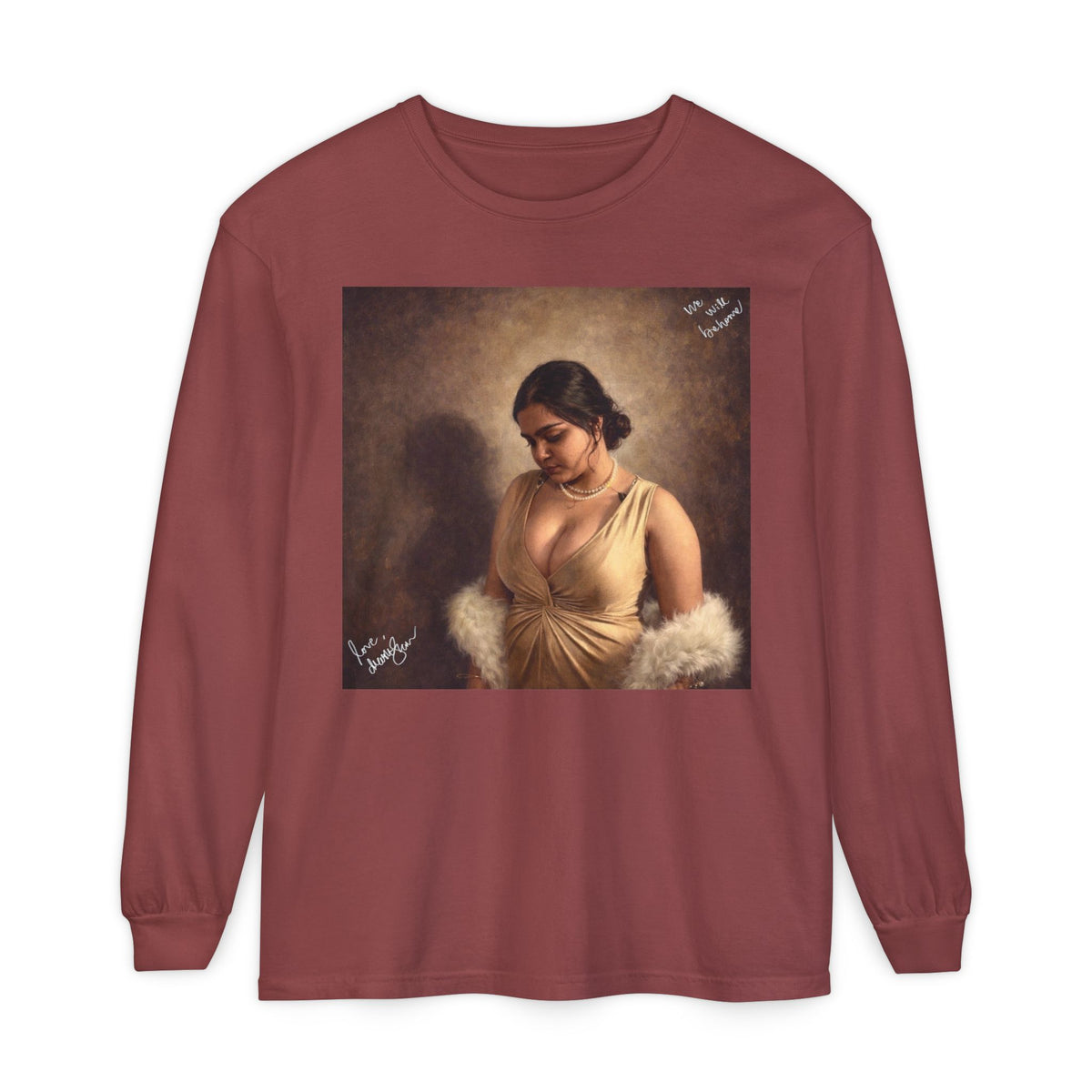 Drashti Unisex Garment-dyed Long Sleeve T-Shirt