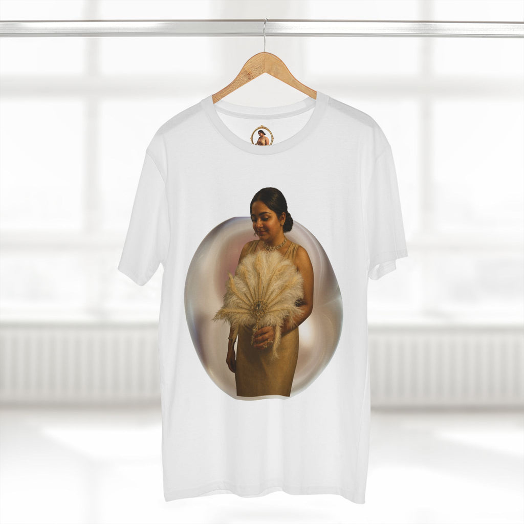 T‑Shirt — Vintage Portrait Bubble with 'We Will Become' Script