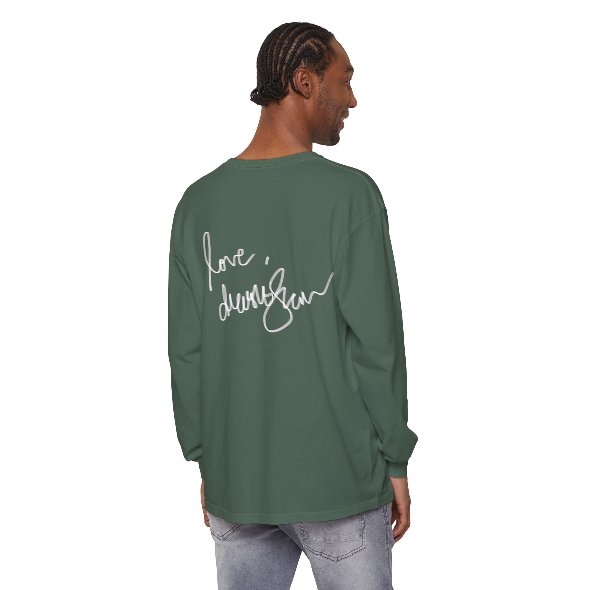 We Will Be Home Long Sleeve Tee — Floral Vintage Portrait Graphic
