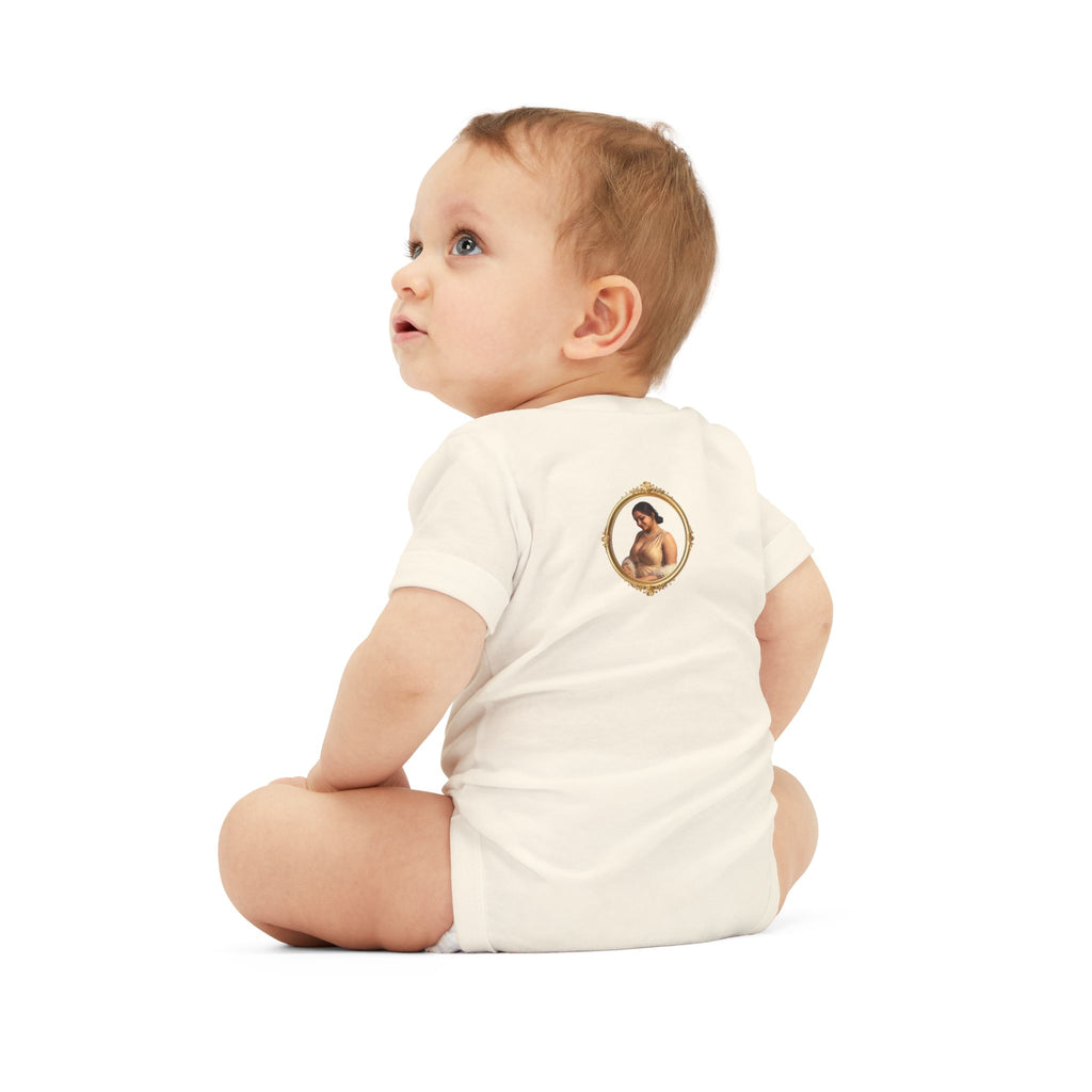 Infant Onesie with Vintage Cherub Portrait – Baby Bodysuit