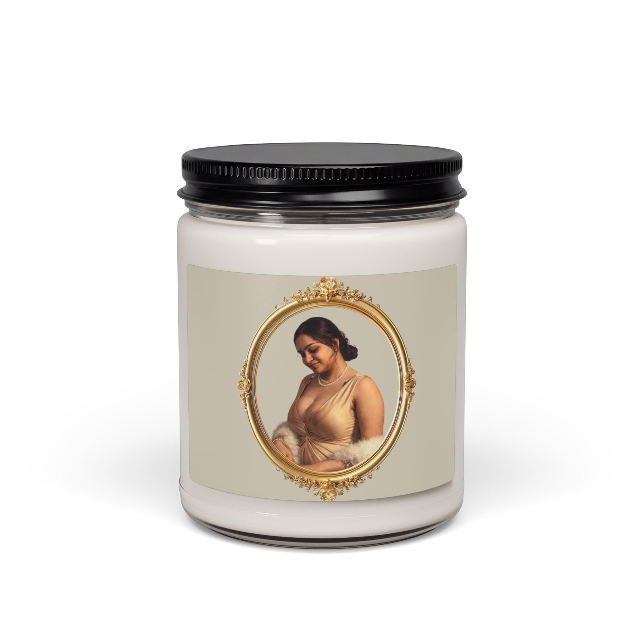 Soy Candle — Classic Mother & Child Portrait 9oz Scented Jar